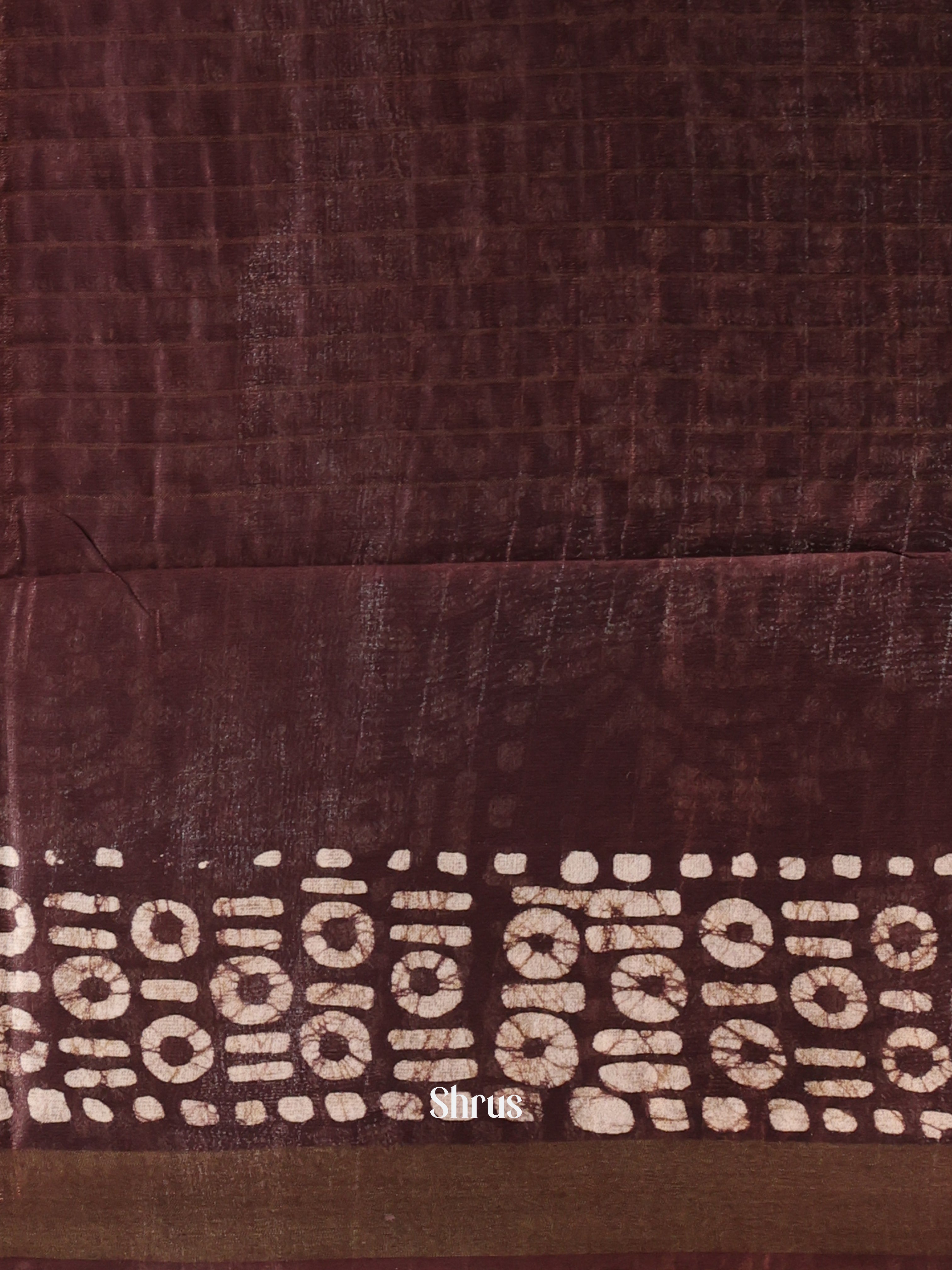 Yellow & Brown - Bhatik Saree - Shop on Shrus.com