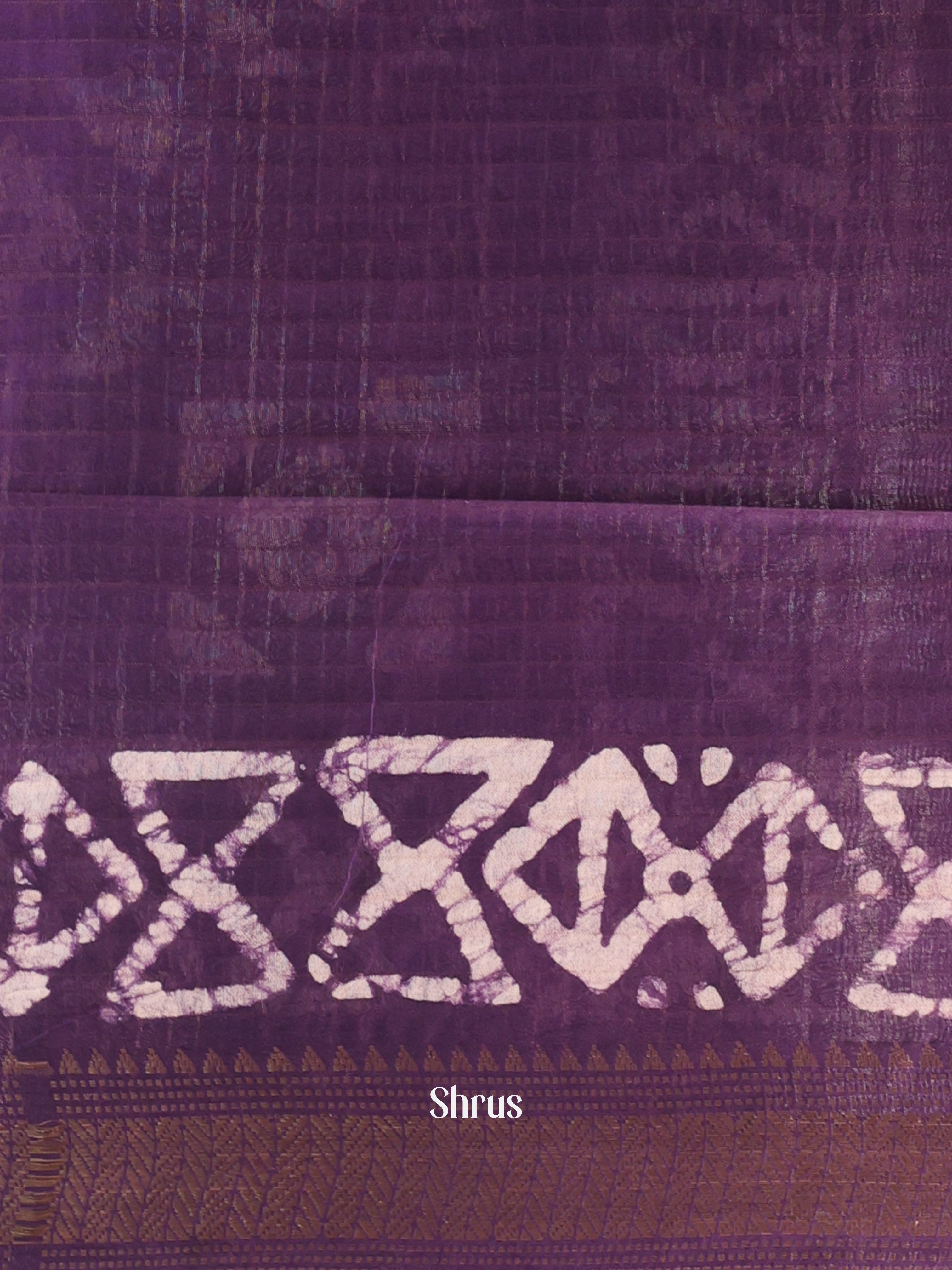 Pink & Violet- Bhatik Saree - Shop on Shrus.com