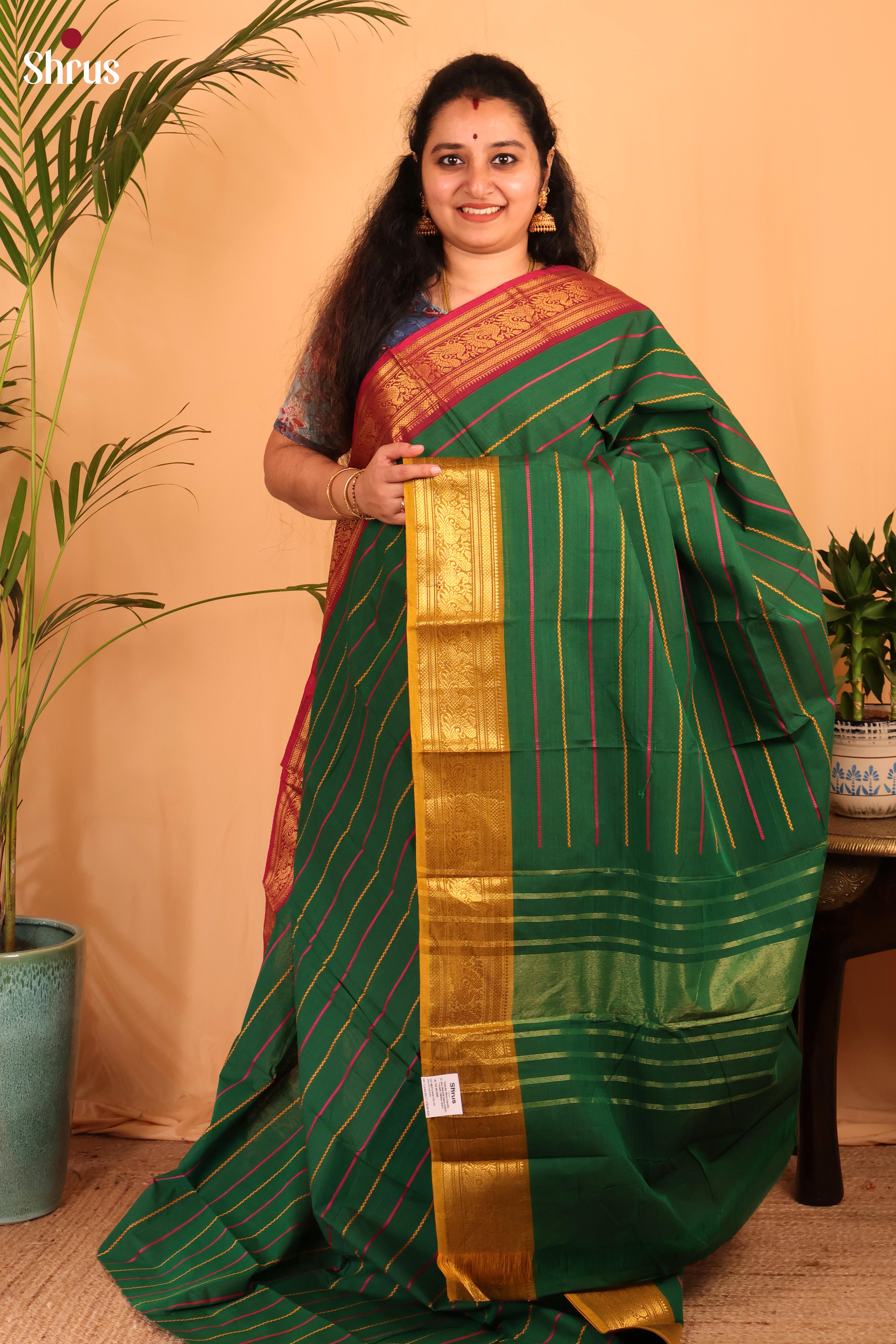 Green & Mustard - Chettinad Cotton - Shop on Shrus.com