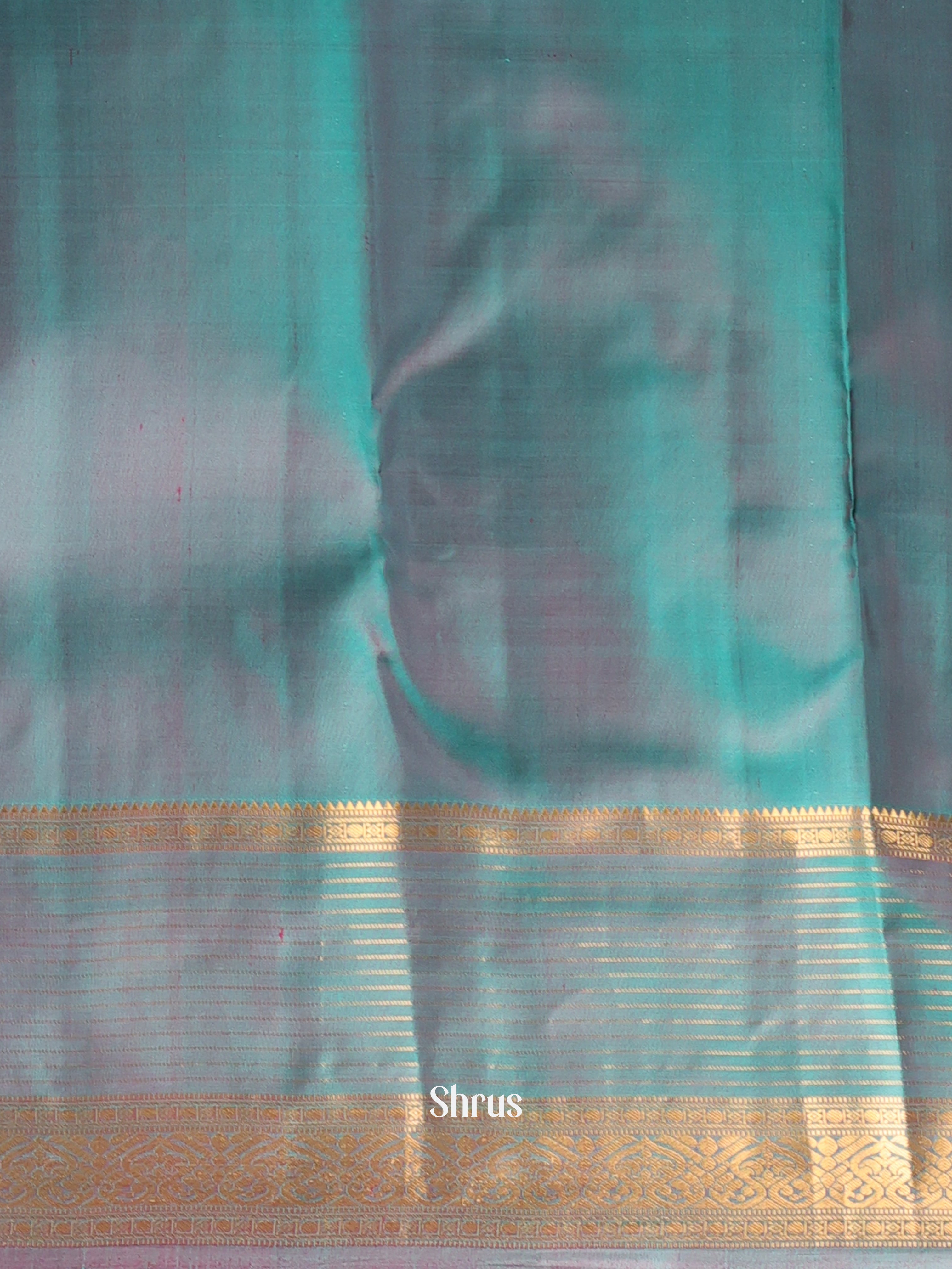 Violet & Blue- Kanchipuram silk Saree - Shop on Shrus.com