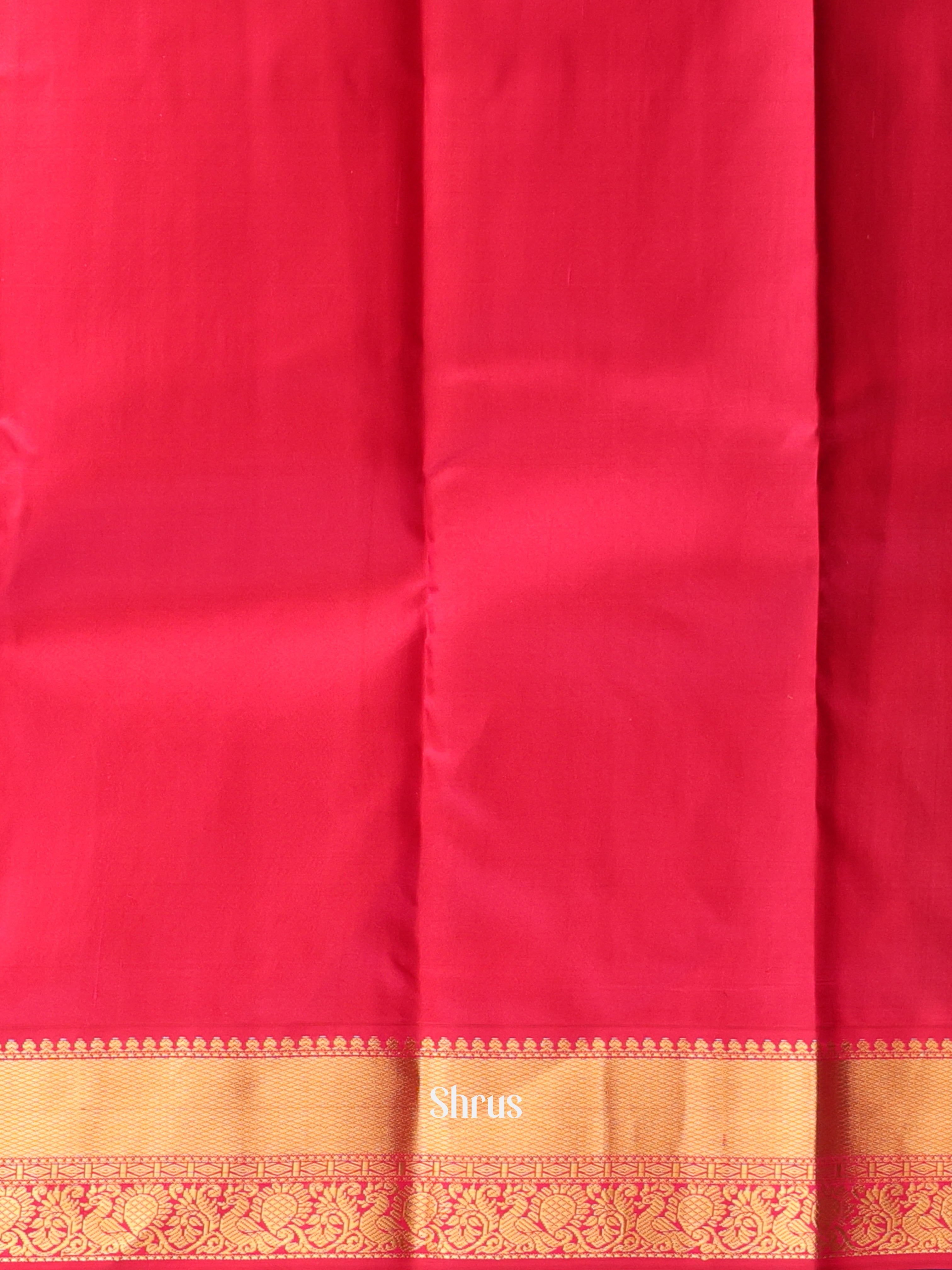 Violet & Red - Kanchipuram silk Saree - Shop on Shrus.com