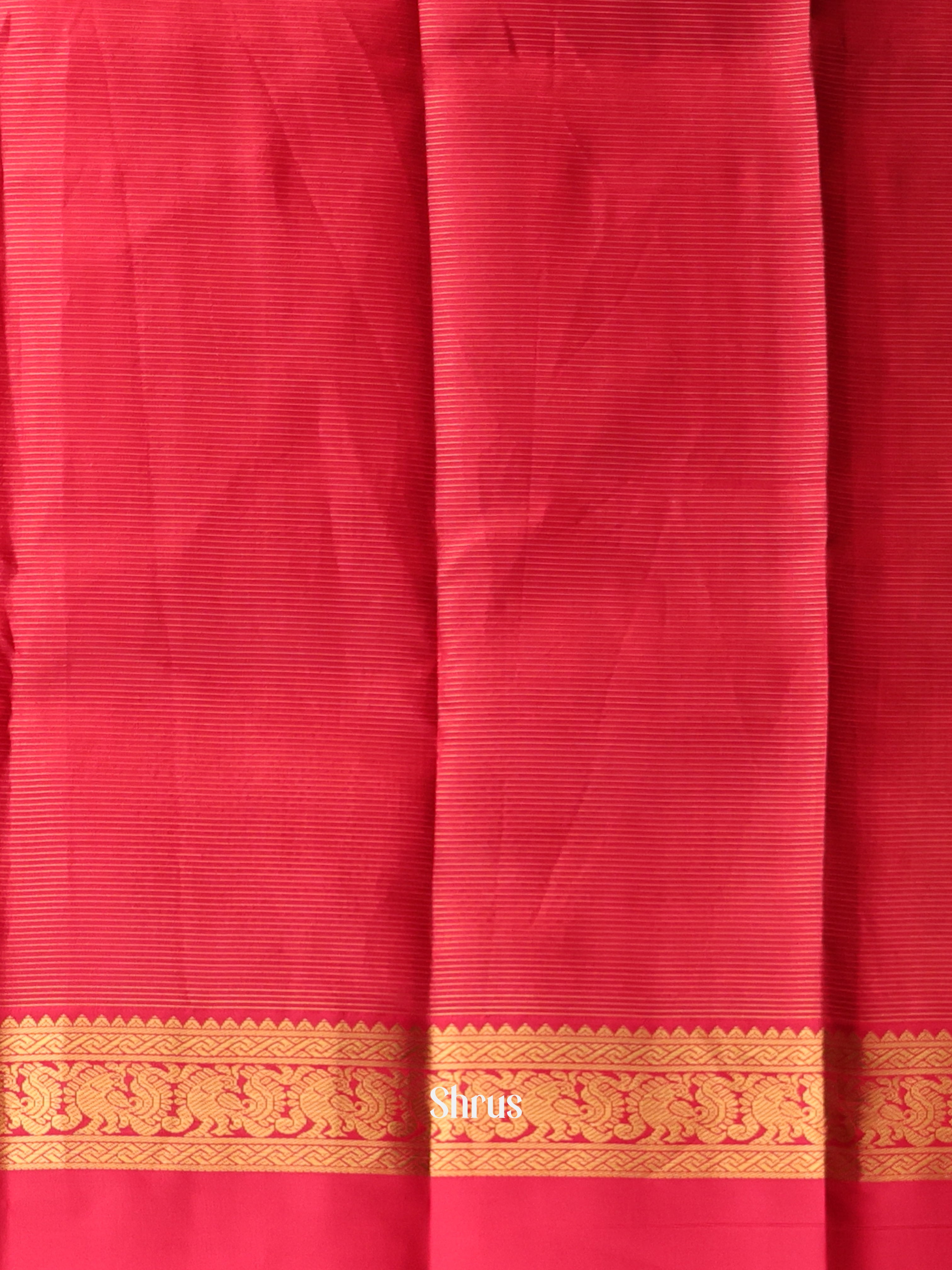 Green & Maroon - Kanchipuram silk Saree - Shop on Shrus.com