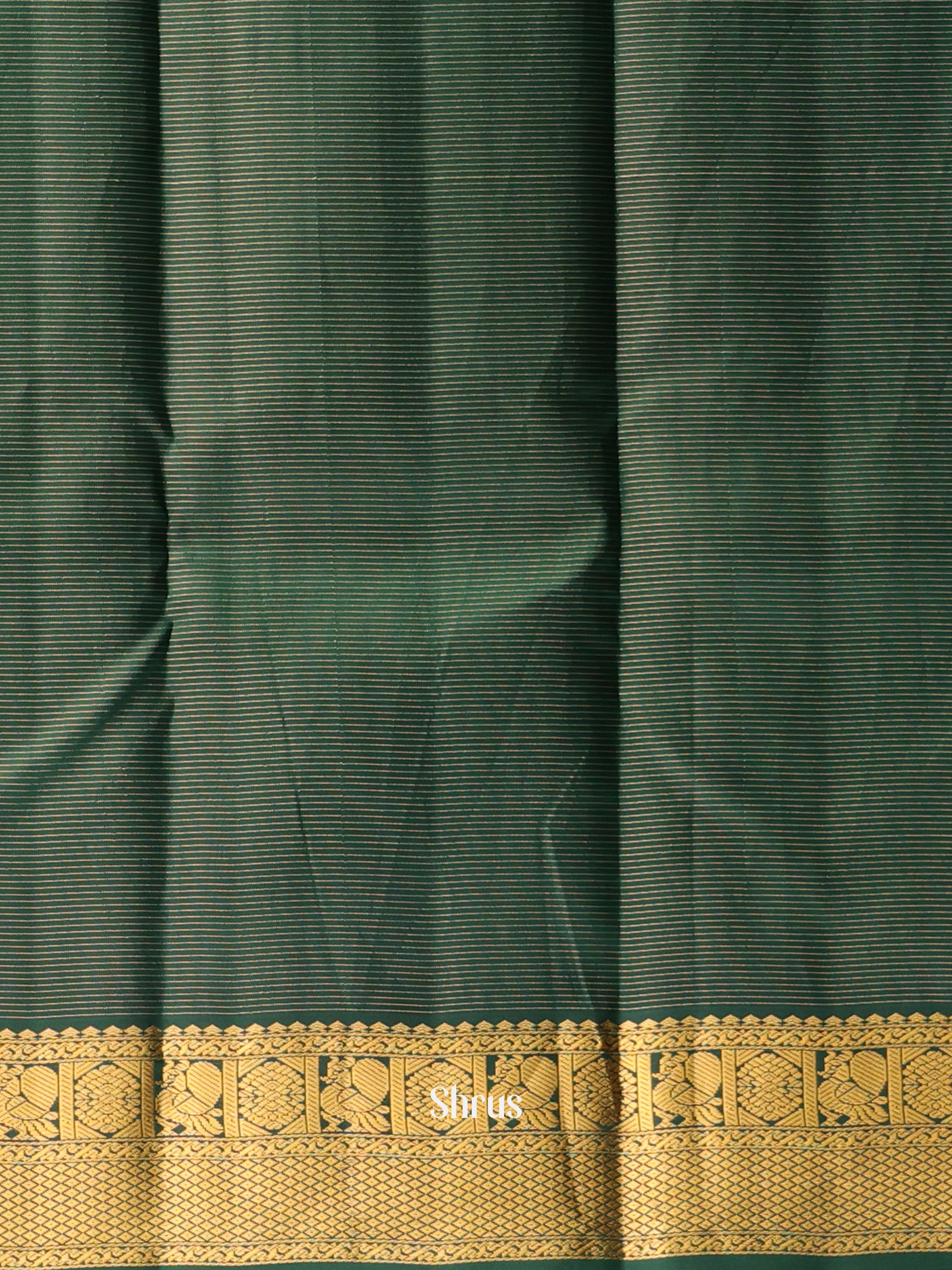 Red & Green - Kanchipuram silk Saree - Shop on Shrus.com