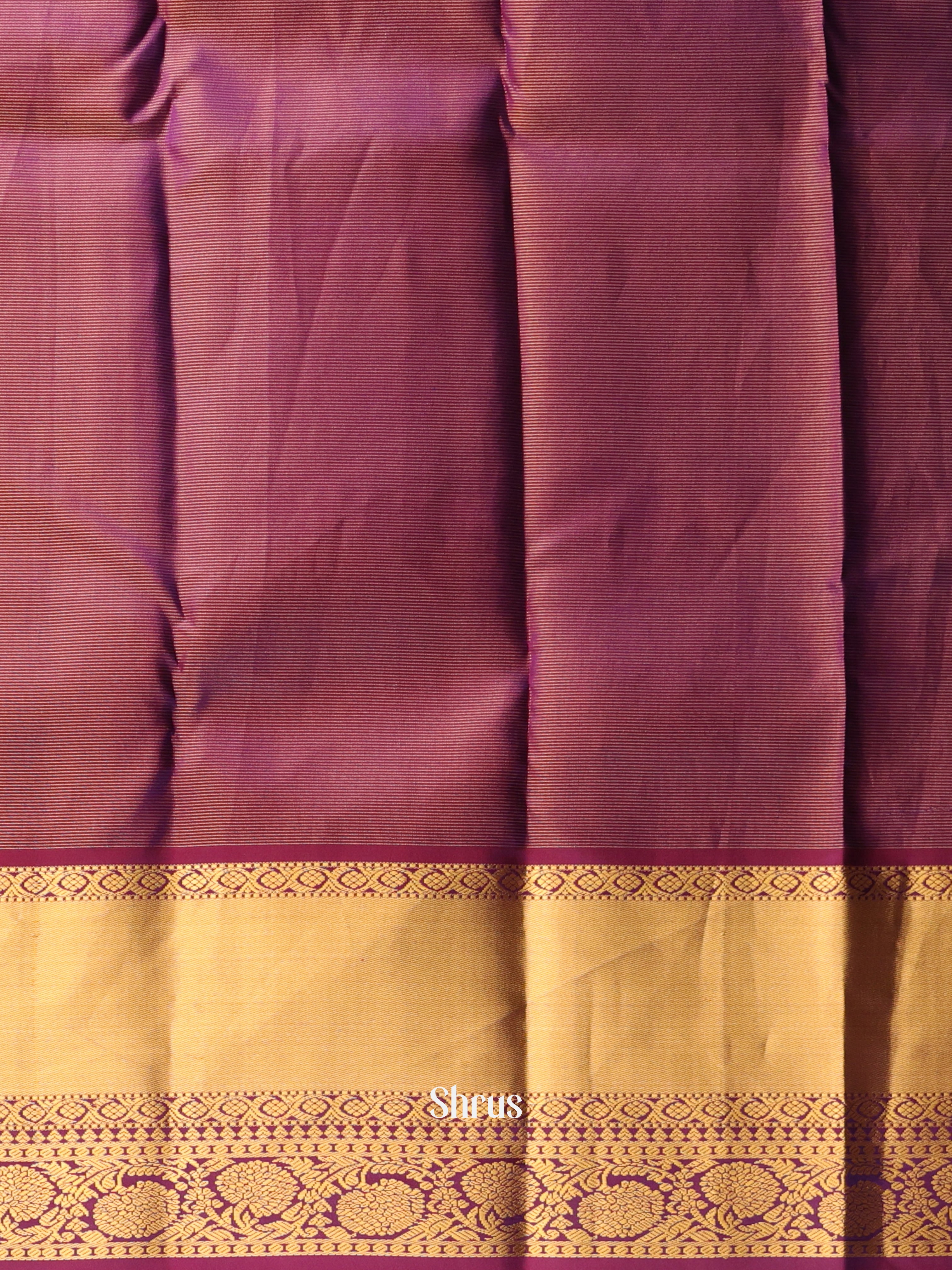 Green & Brown - Kanchipuram silk Saree - Shop on Shrus.com