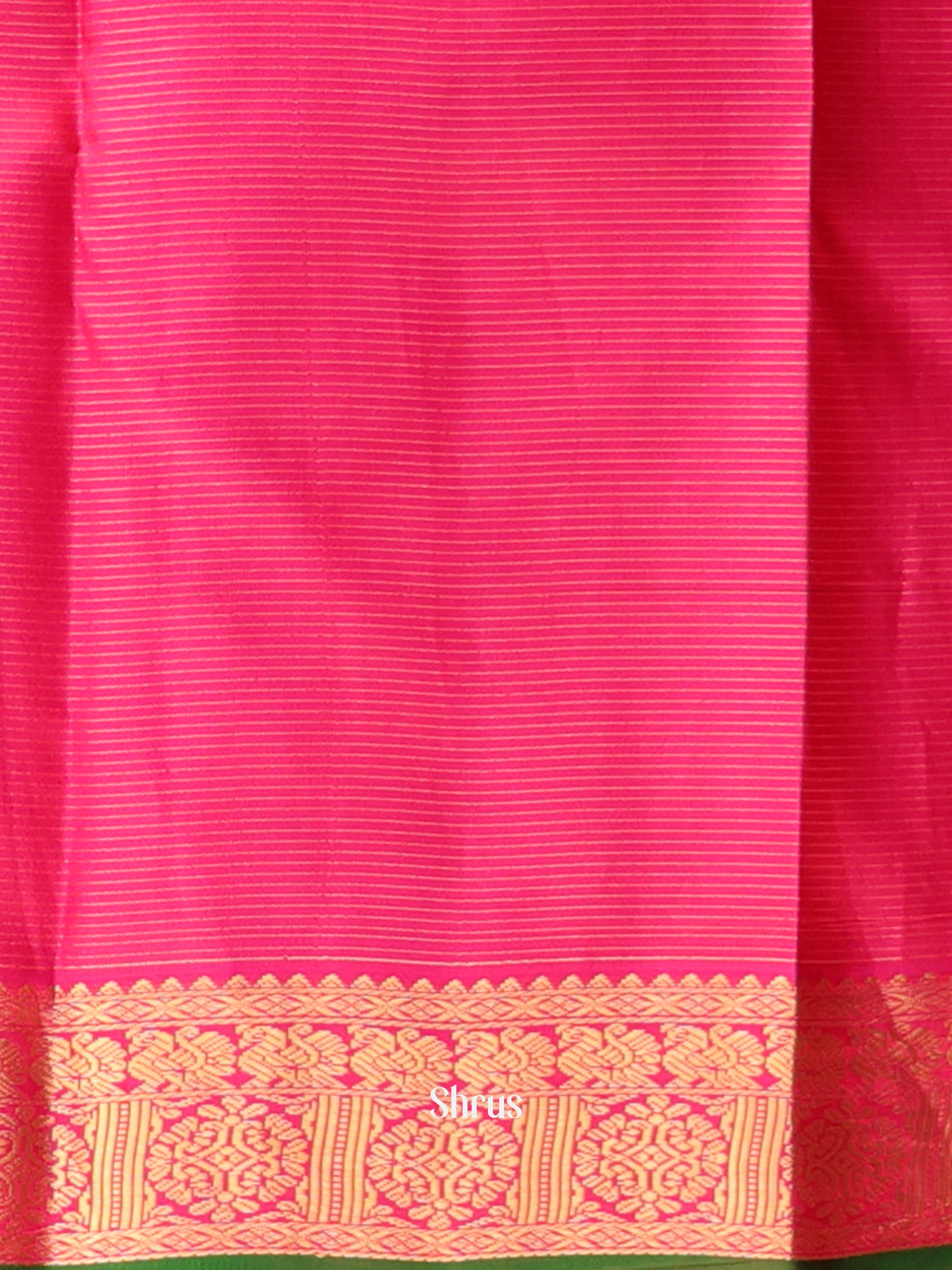 Green & Maroon - Kanchipuram silk Saree - Shop on Shrus.com