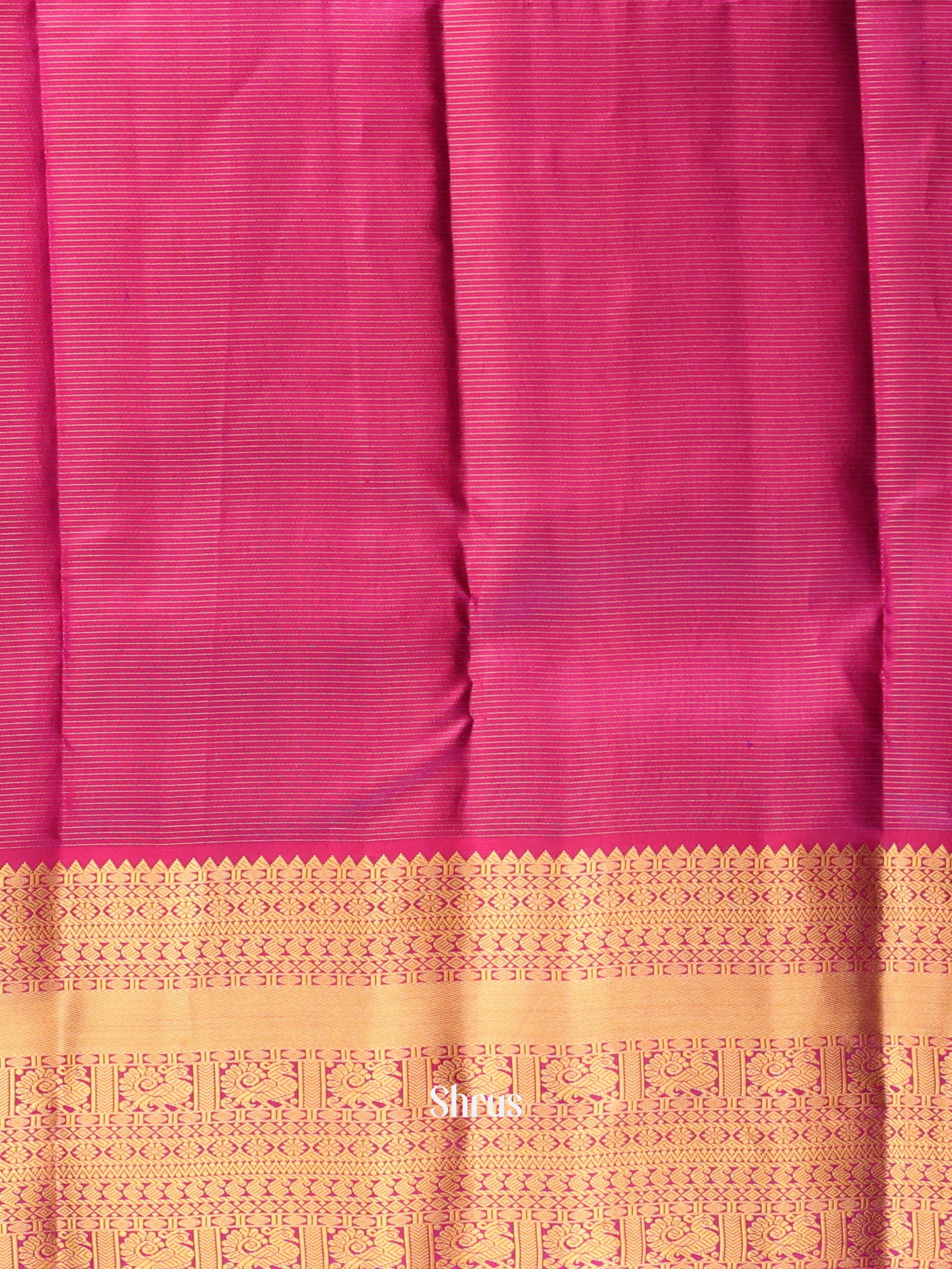 Green & Maroon - Kanchipuram silk Saree - Shop on Shrus.com