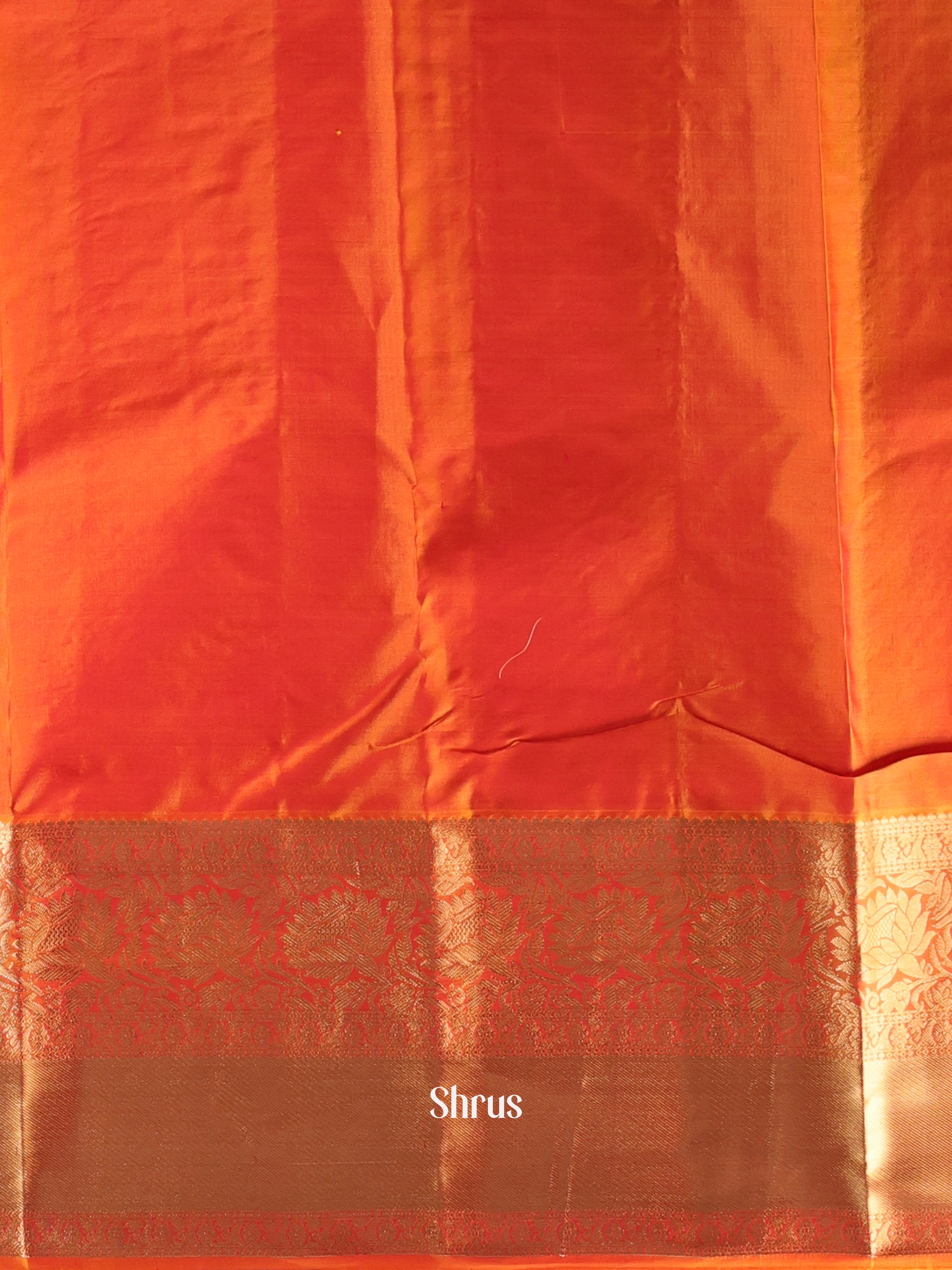 Purple & Rust - Kanchipuram silk Saree - Shop on Shrus.com