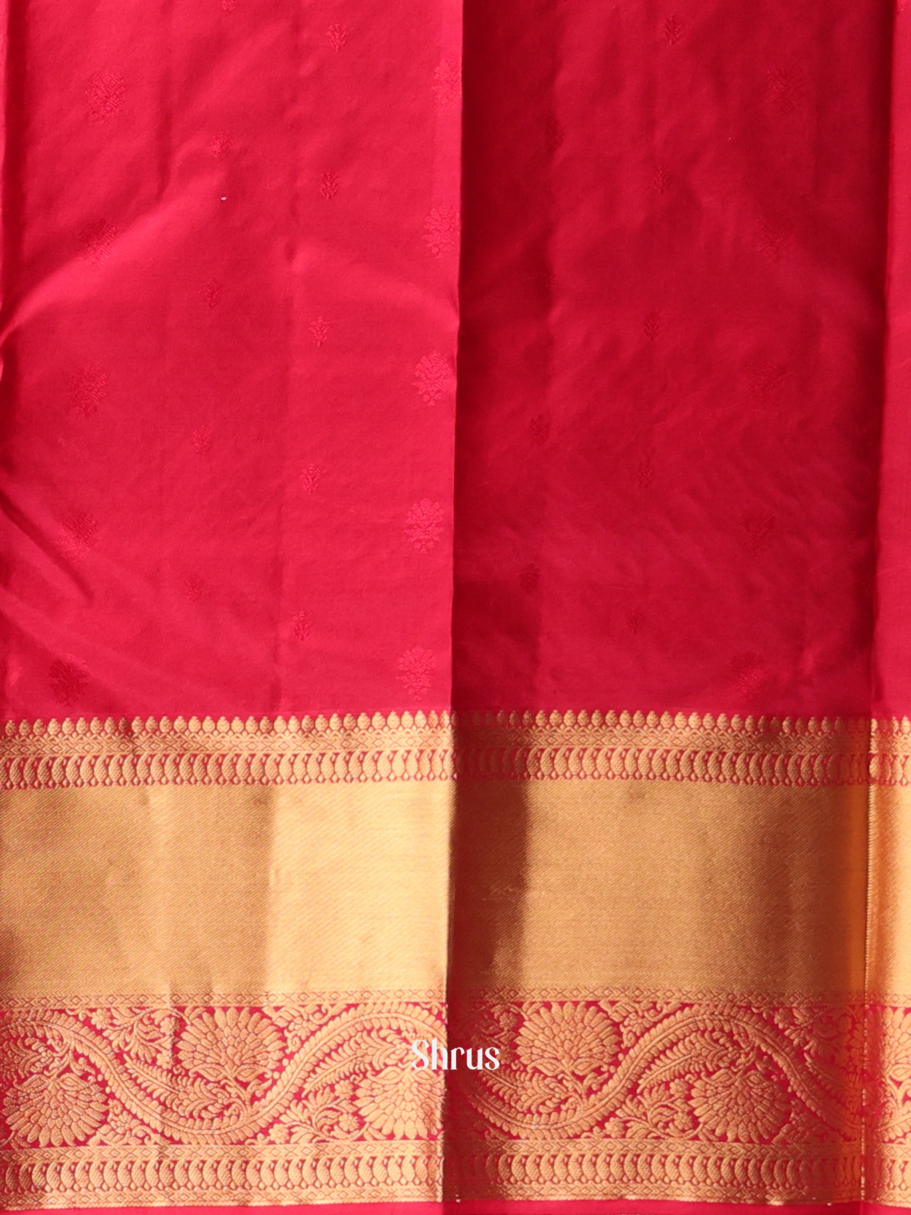 Purple & Maroon - Kanchipuram silk Saree - Shop on Shrus.com