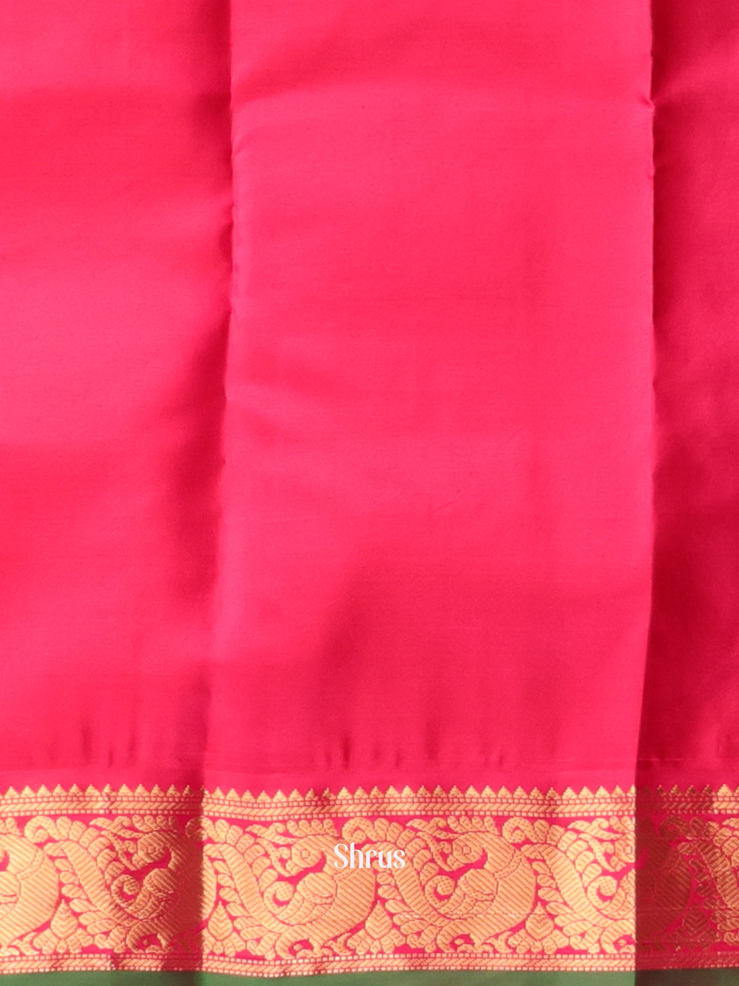 Green & Maroon - Kanchipuram silk Saree - Shop on Shrus.com