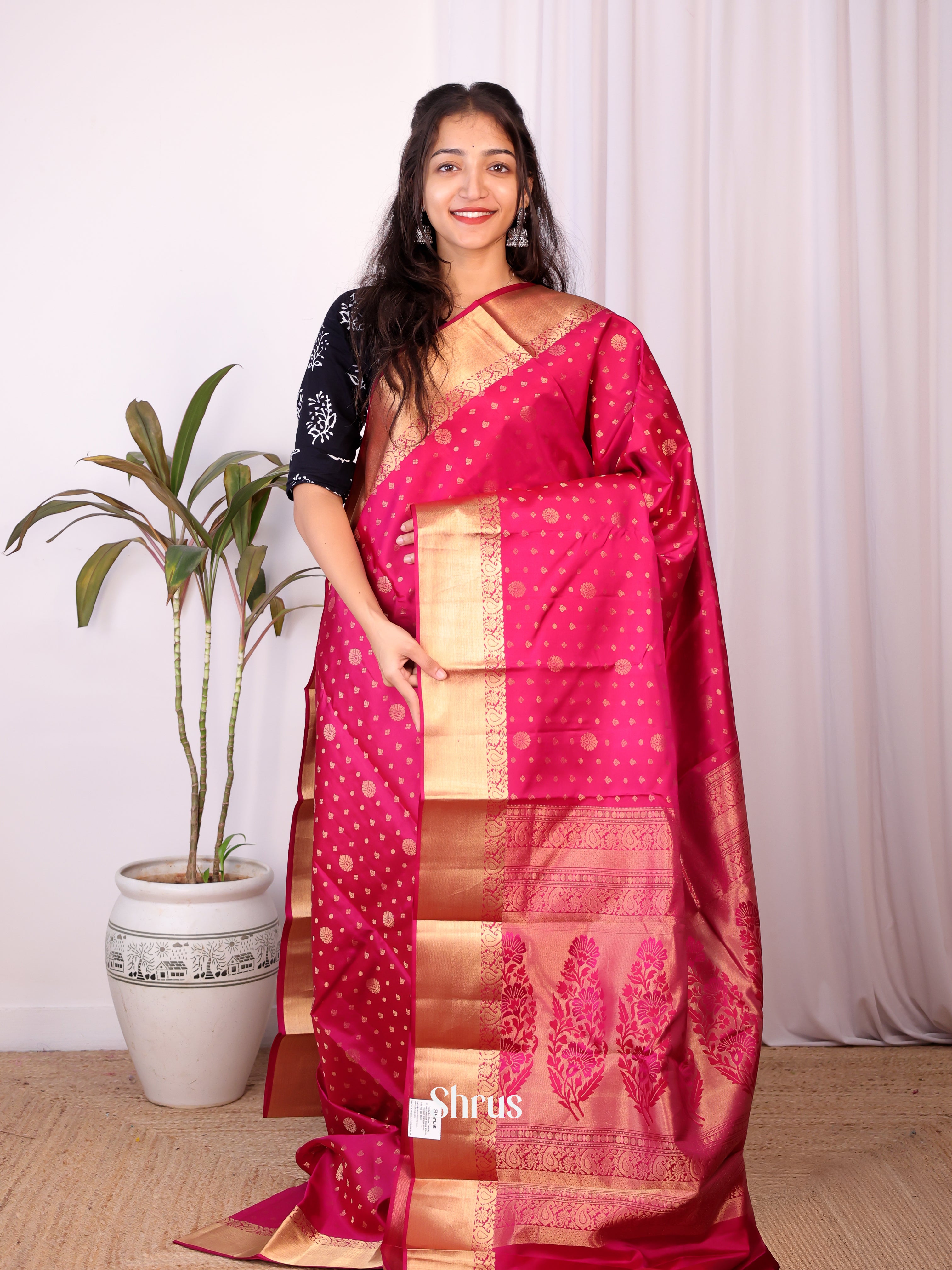 CKS16107 - Kanchipuram silk Saree - Shop on Shrus.com