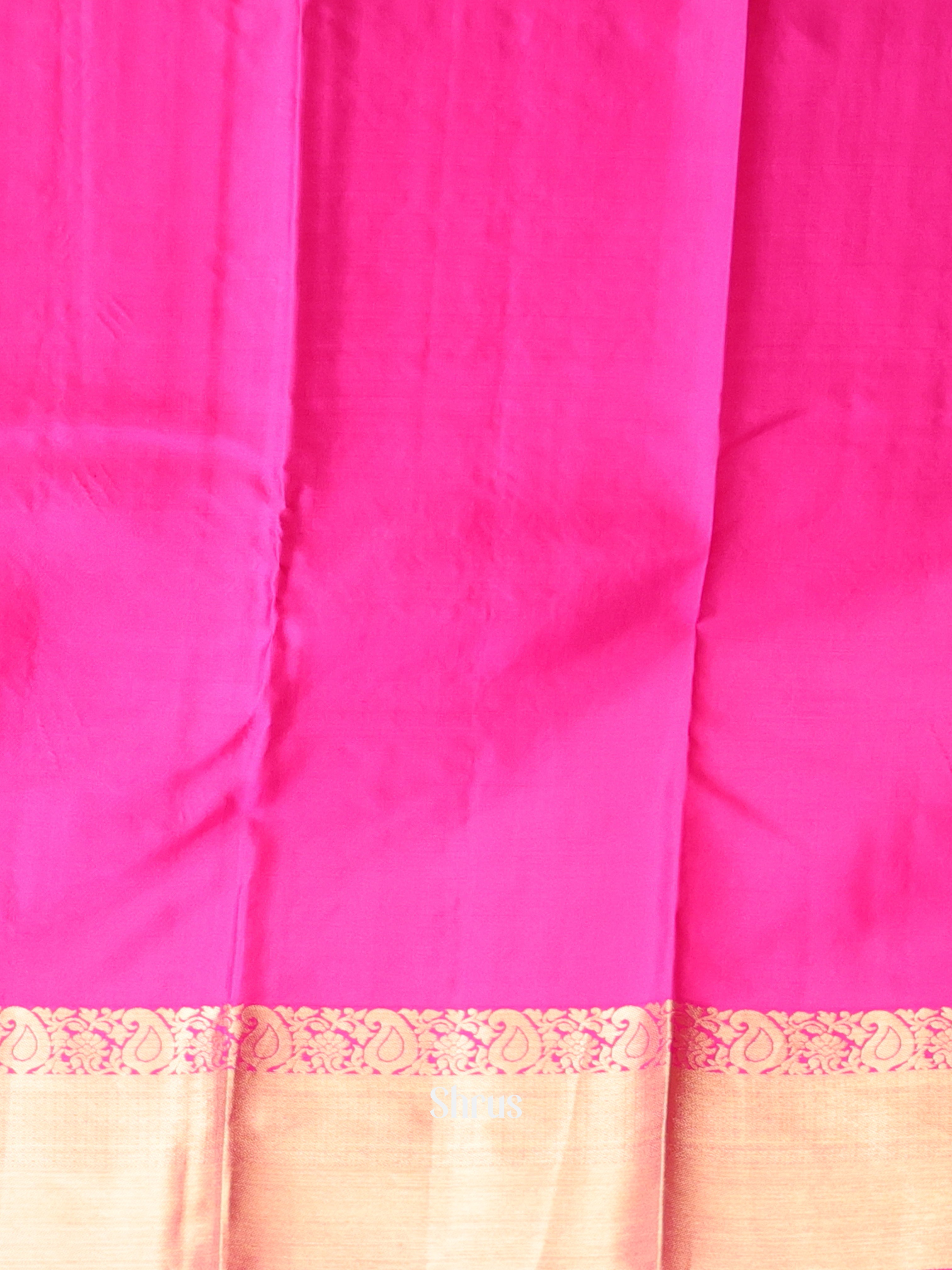 Pink(Single Tone) - Kanchipuram silk Saree - Shop on Shrus.com