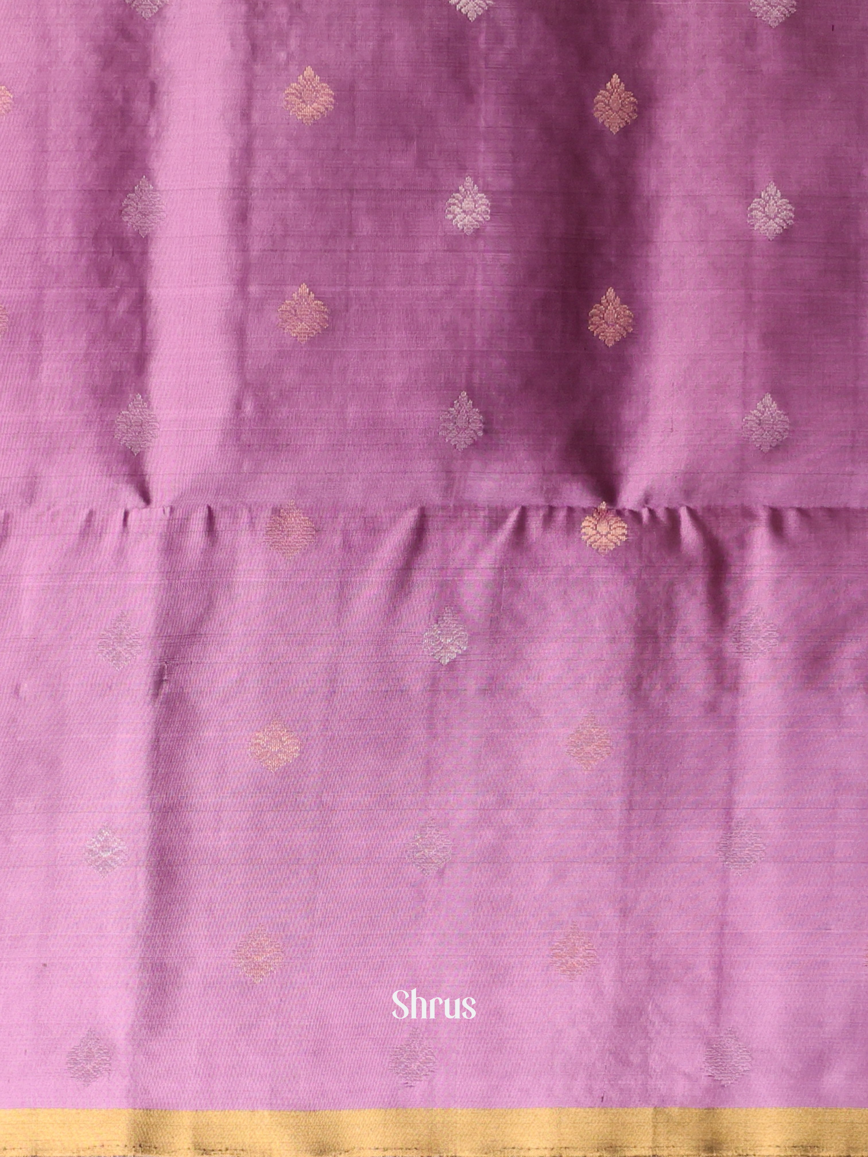 Mehandi & Lavender - Soft Silk Saree - Shop on Shrus.com