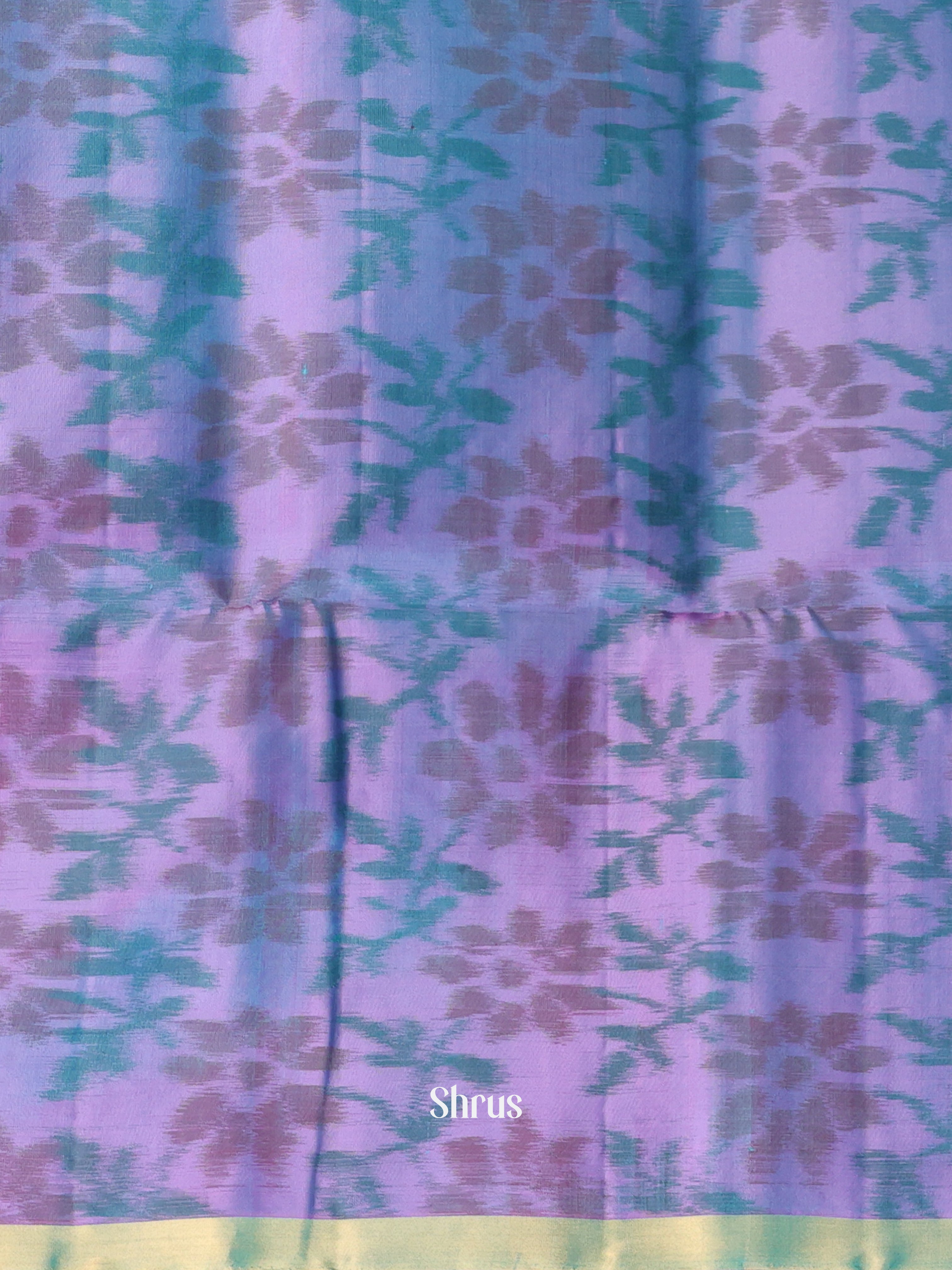 Blue & Violet - Soft Silk Saree - Shop on Shrus.com