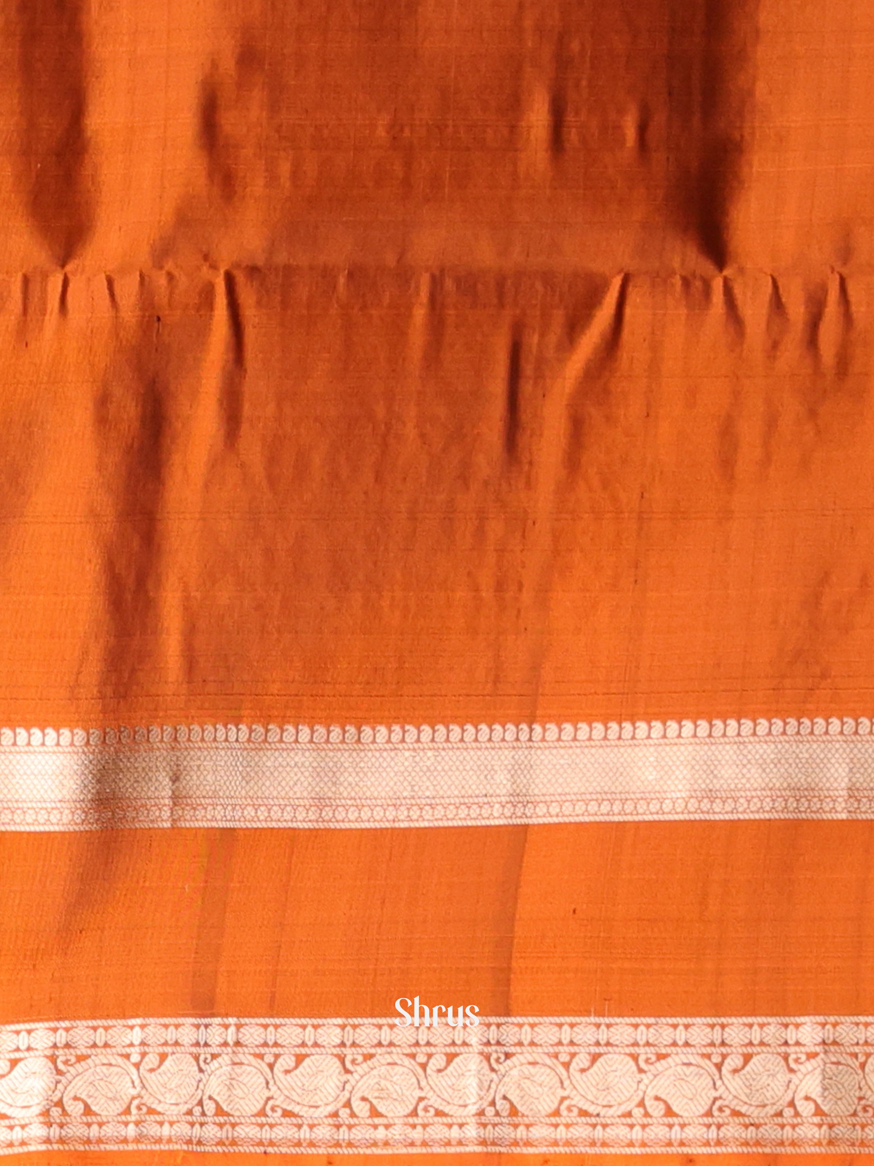 Brown & Brick - Soft Silk Saree - Shop on Shrus.com