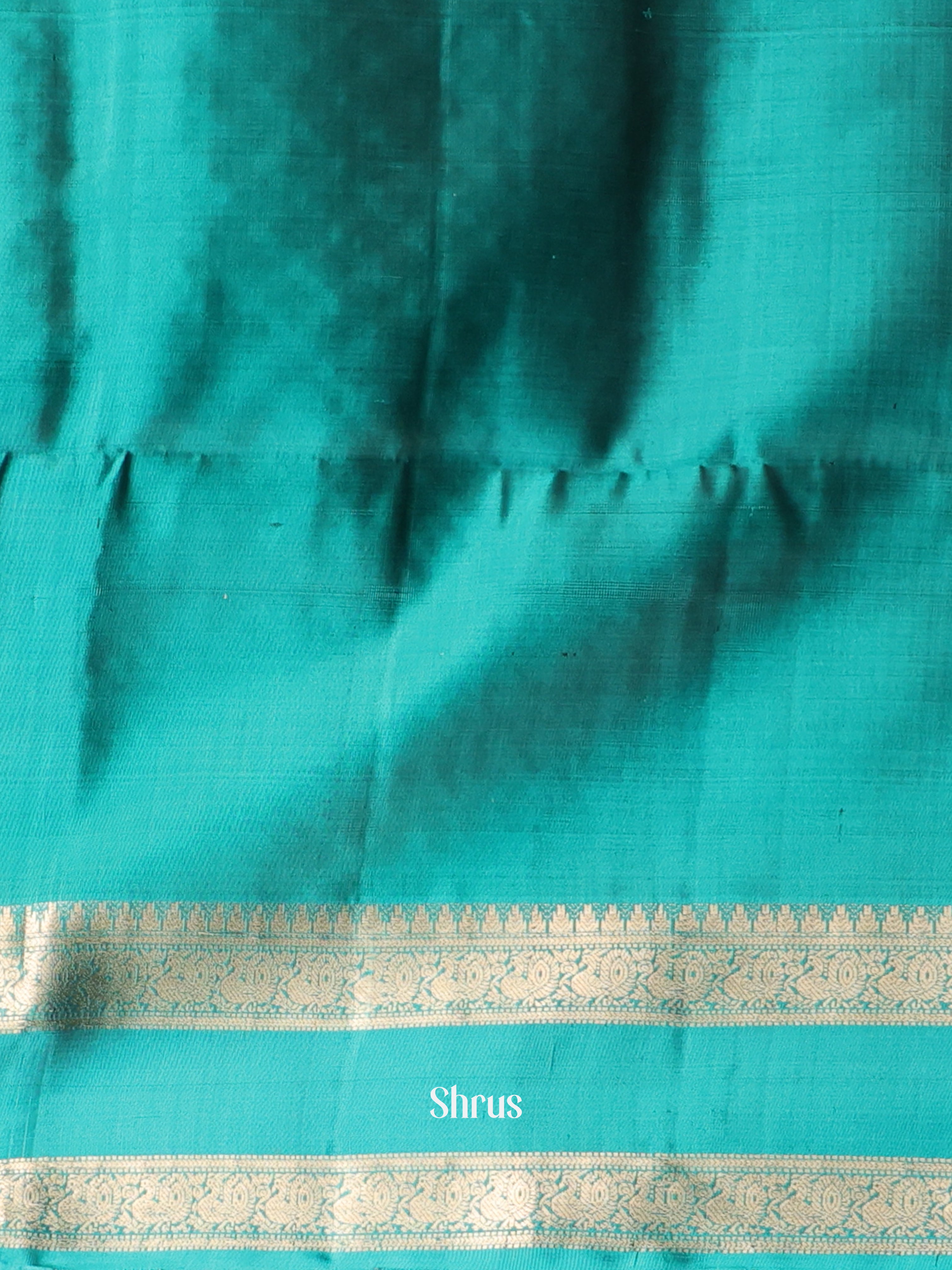Purple & Teal - Soft Silk Saree - Shop on Shrus.com