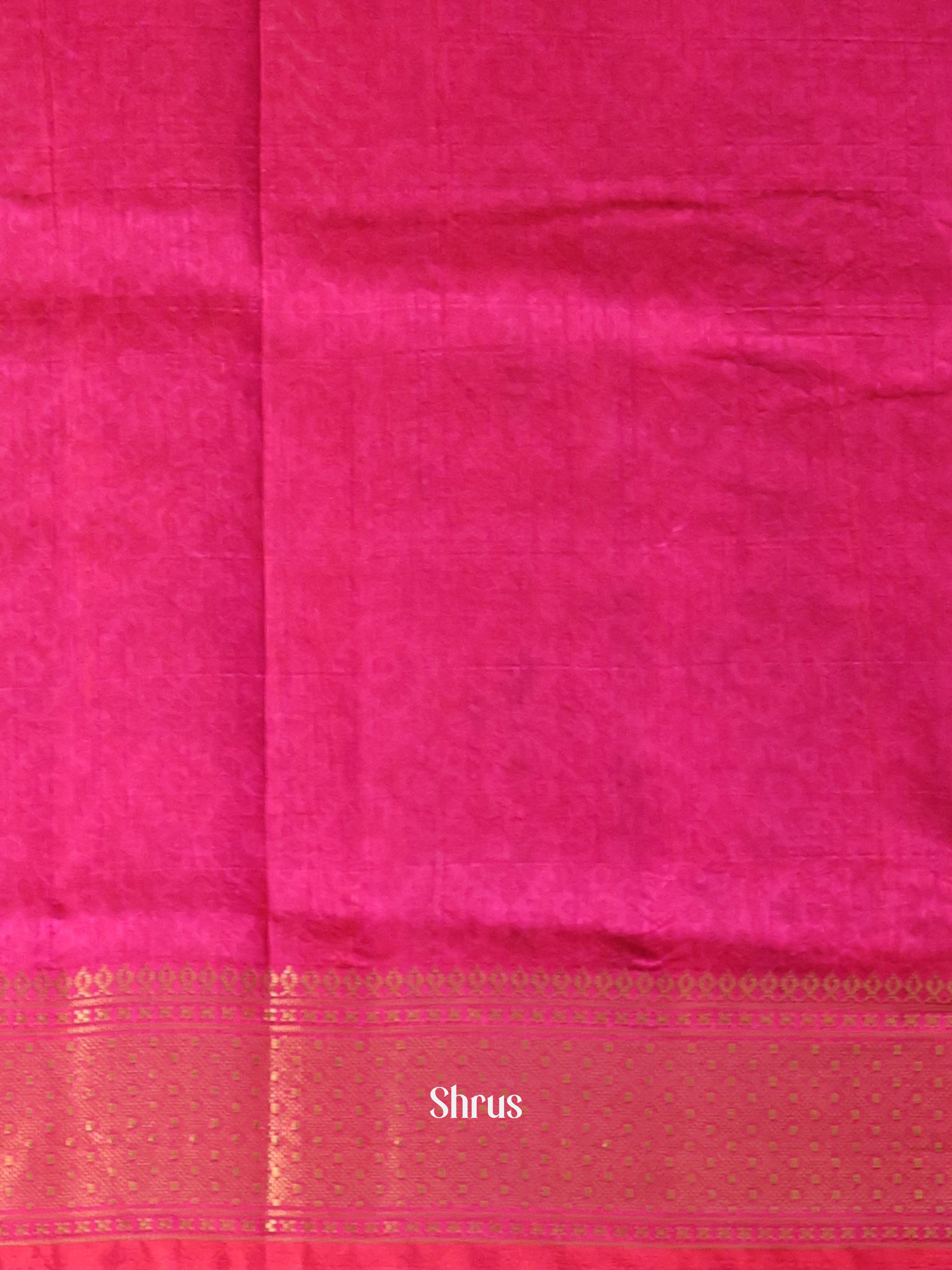 Purple & Pink - Semi Patola Saree - Shop on Shrus.com