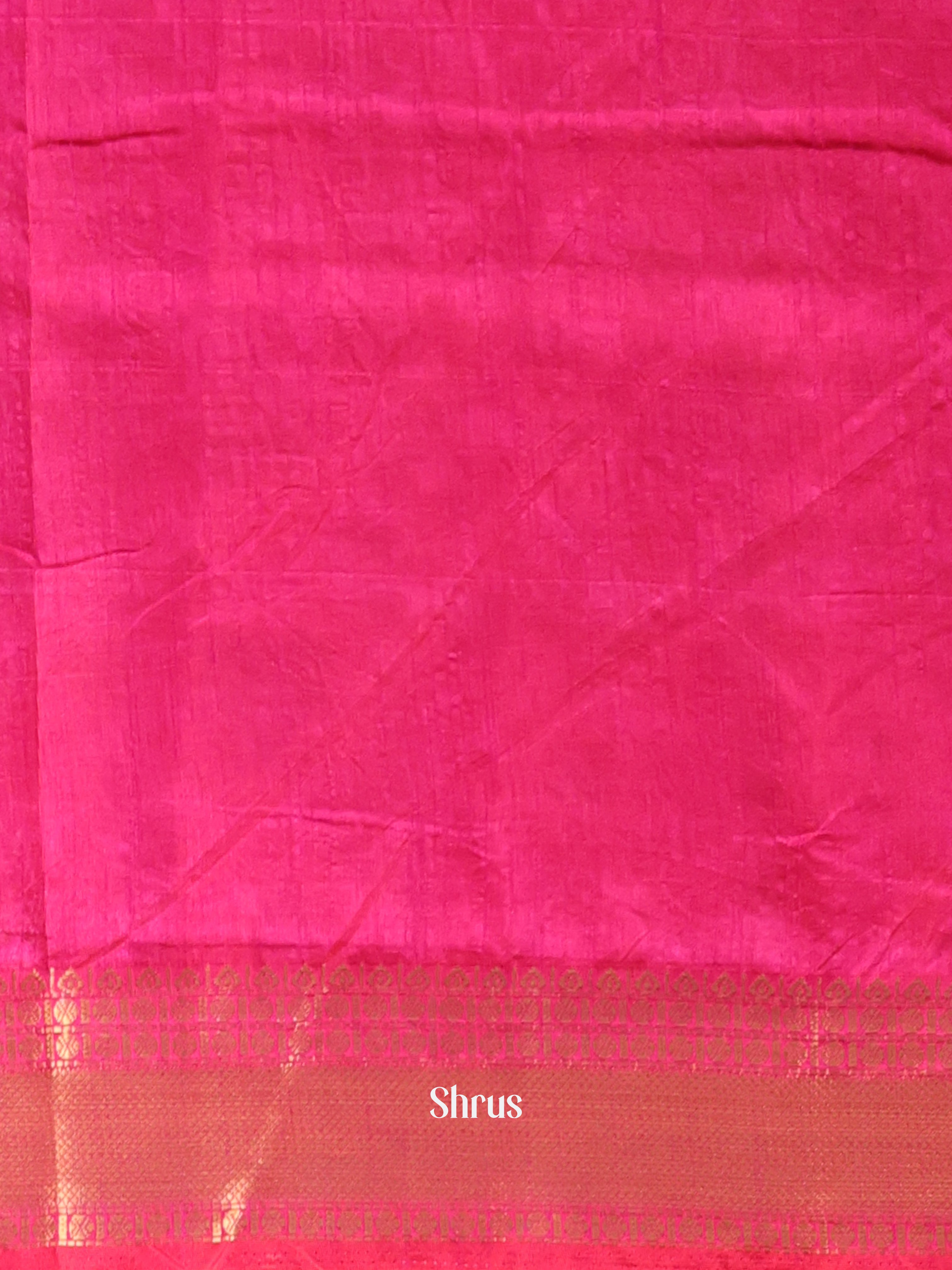 Purple & Pink - Semi Patola Saree - Shop on Shrus.com