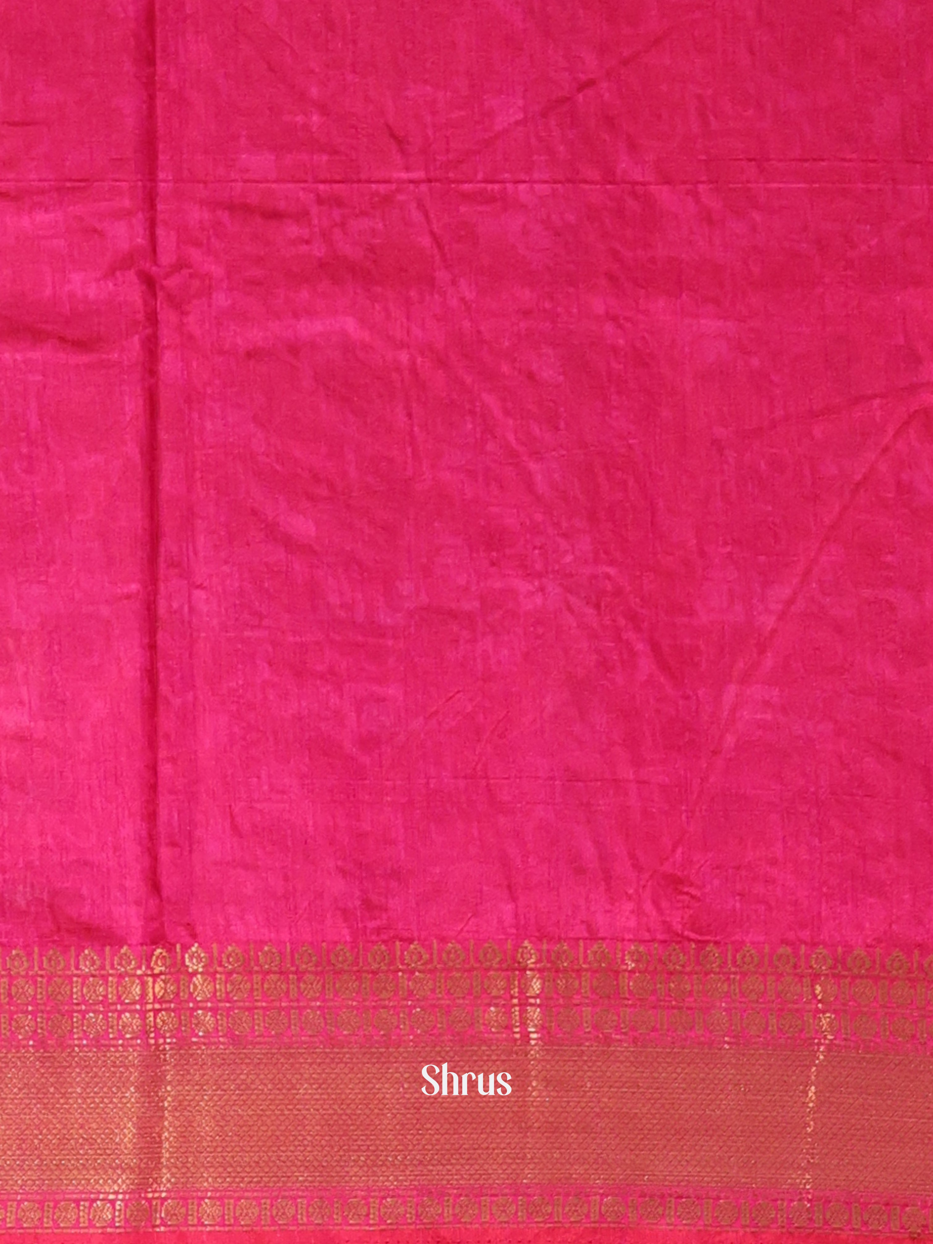 Purple & Pink - Semi Patola Saree - Shop on Shrus.com