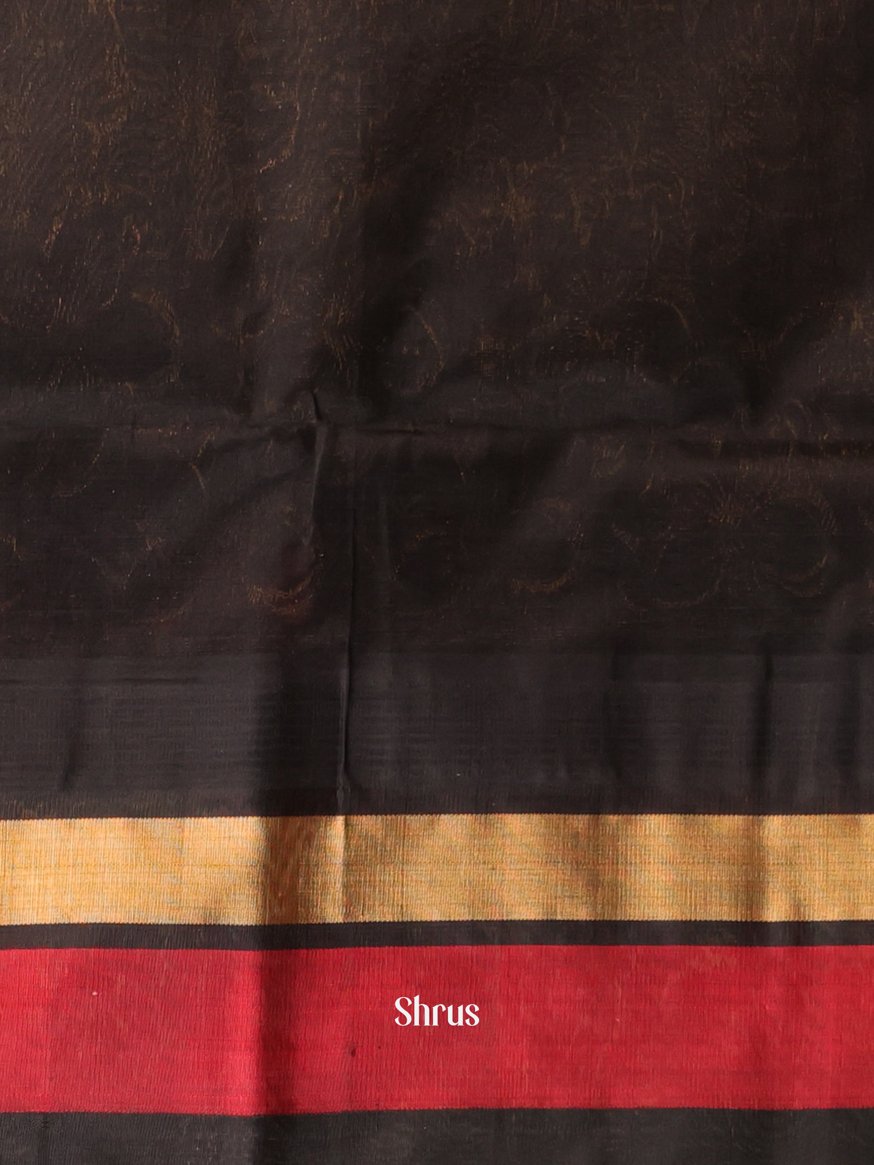 Mambazha Yellow & Black - Silk Cotton Saree - Shop on Shrus.com