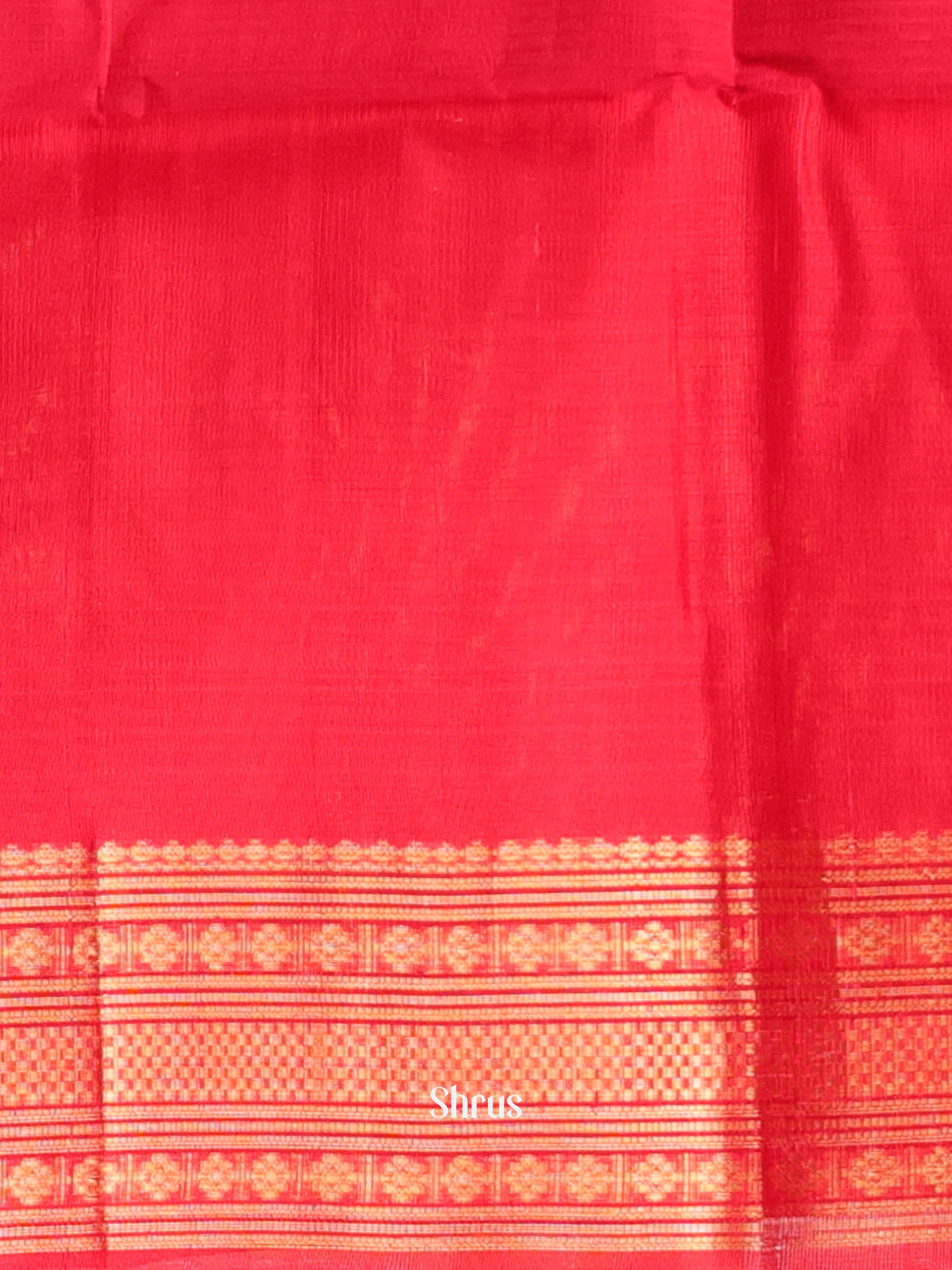 Charming Baby Pink & Pink Silk Cotton Saree With Intricately Woven Checks Across The Body And Manga Motifs in The Border -1