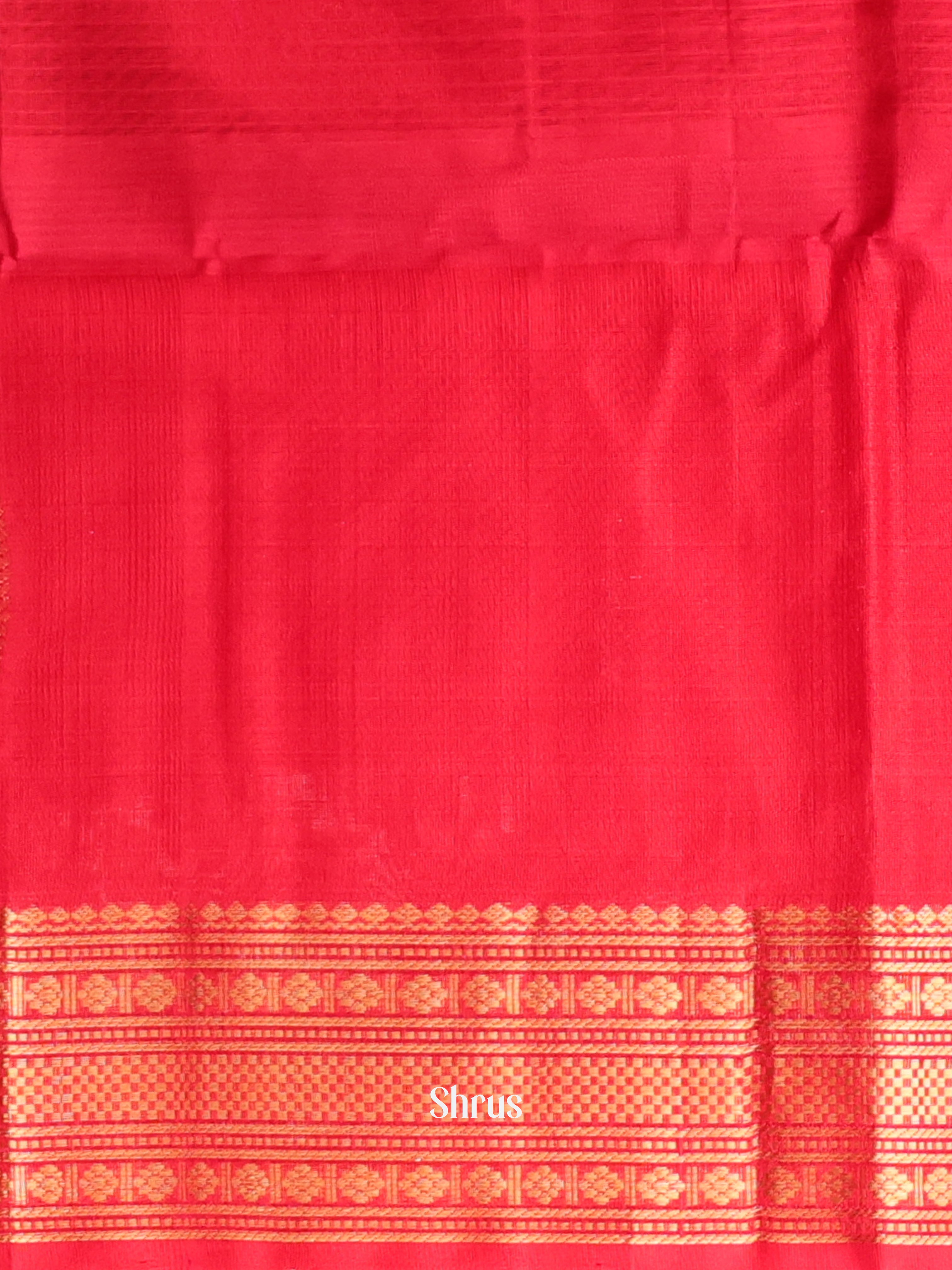 Purple & Pink - Silk Cotton Saree - Shop on Shrus.com