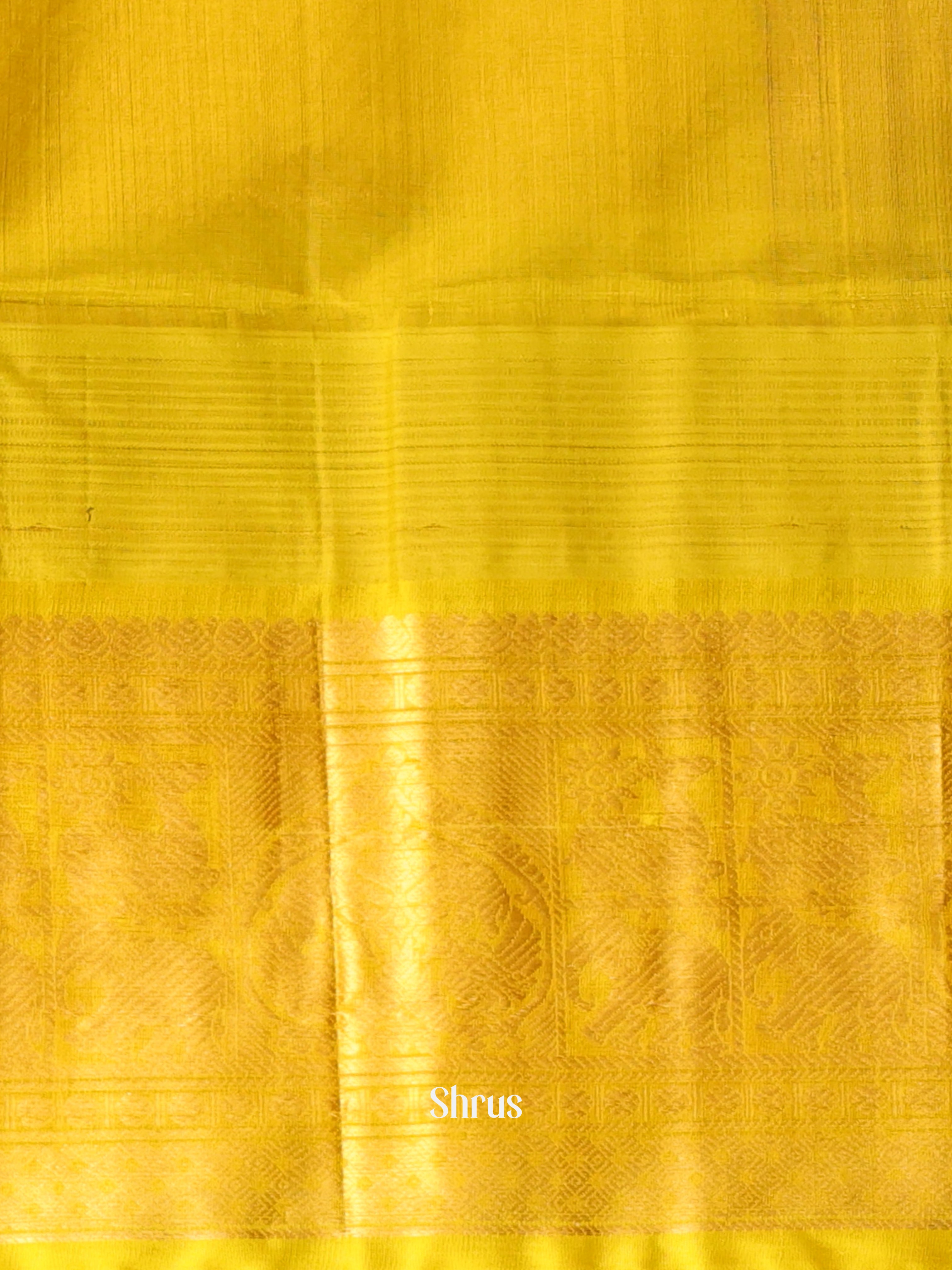 Violet & Mustard - Silk Cotton Saree - Shop on Shrus.com