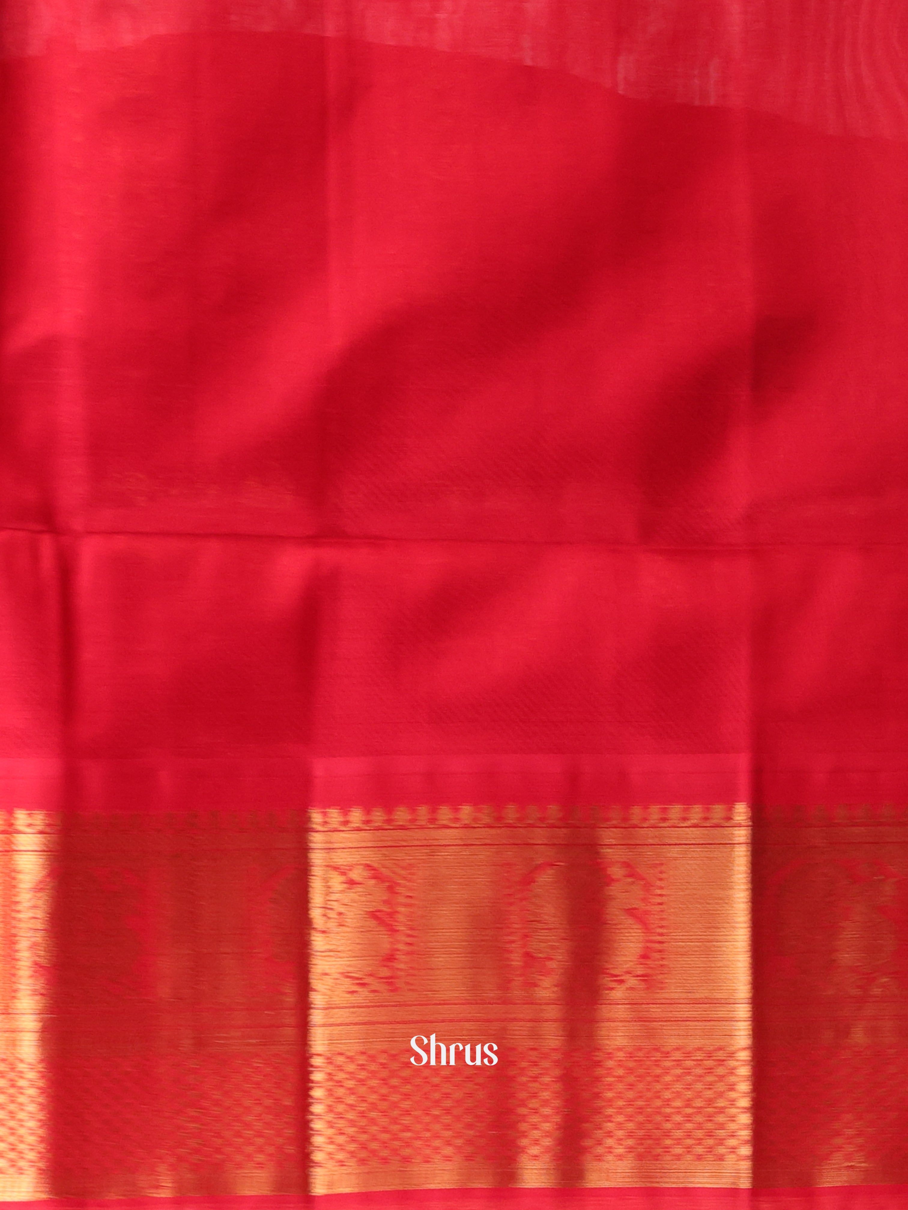 Violet & Red - Silk Cotton Saree - Shop on Shrus.com