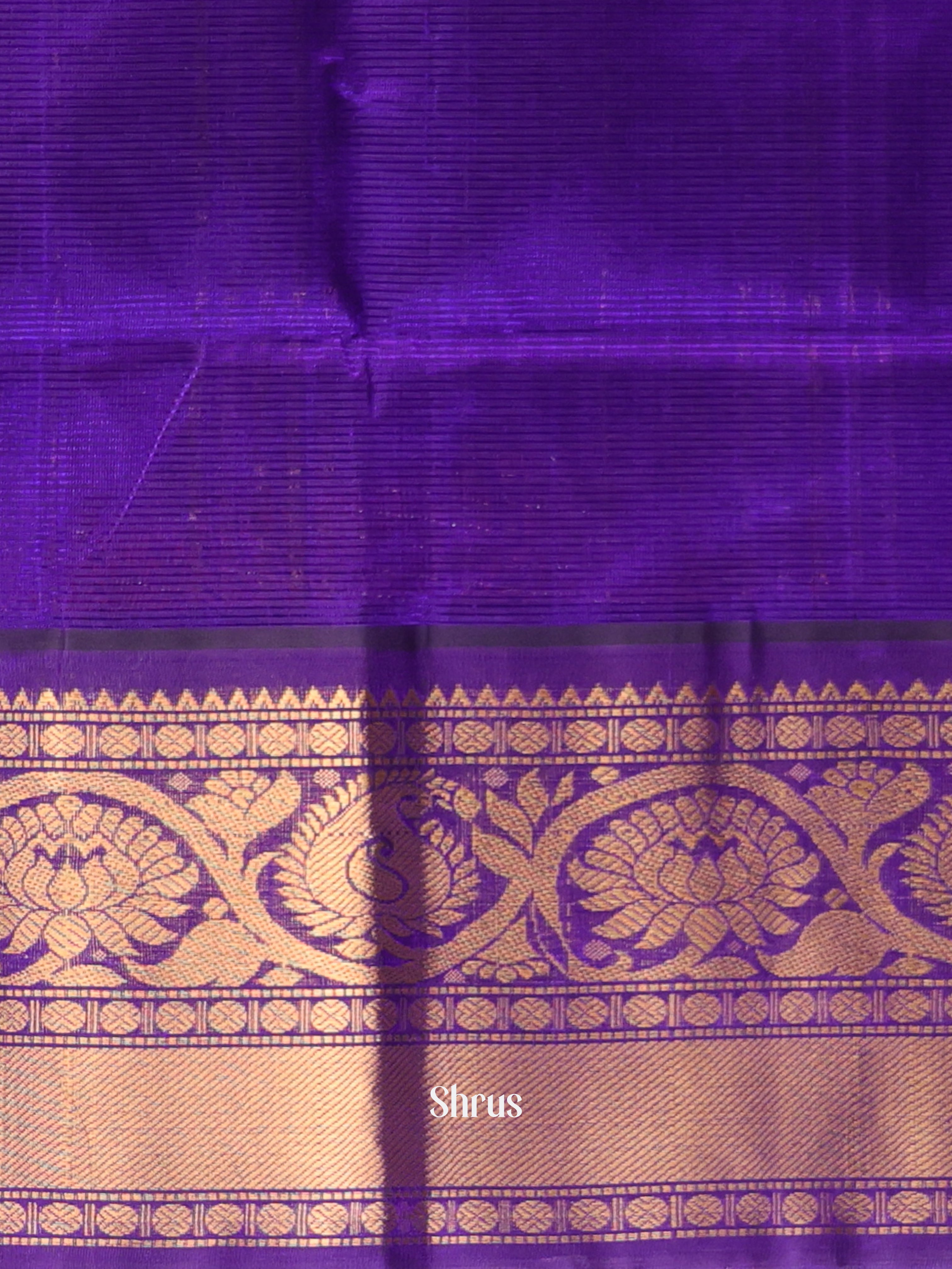Green & Blue - Silk Cotton Saree - Shop on Shrus.com