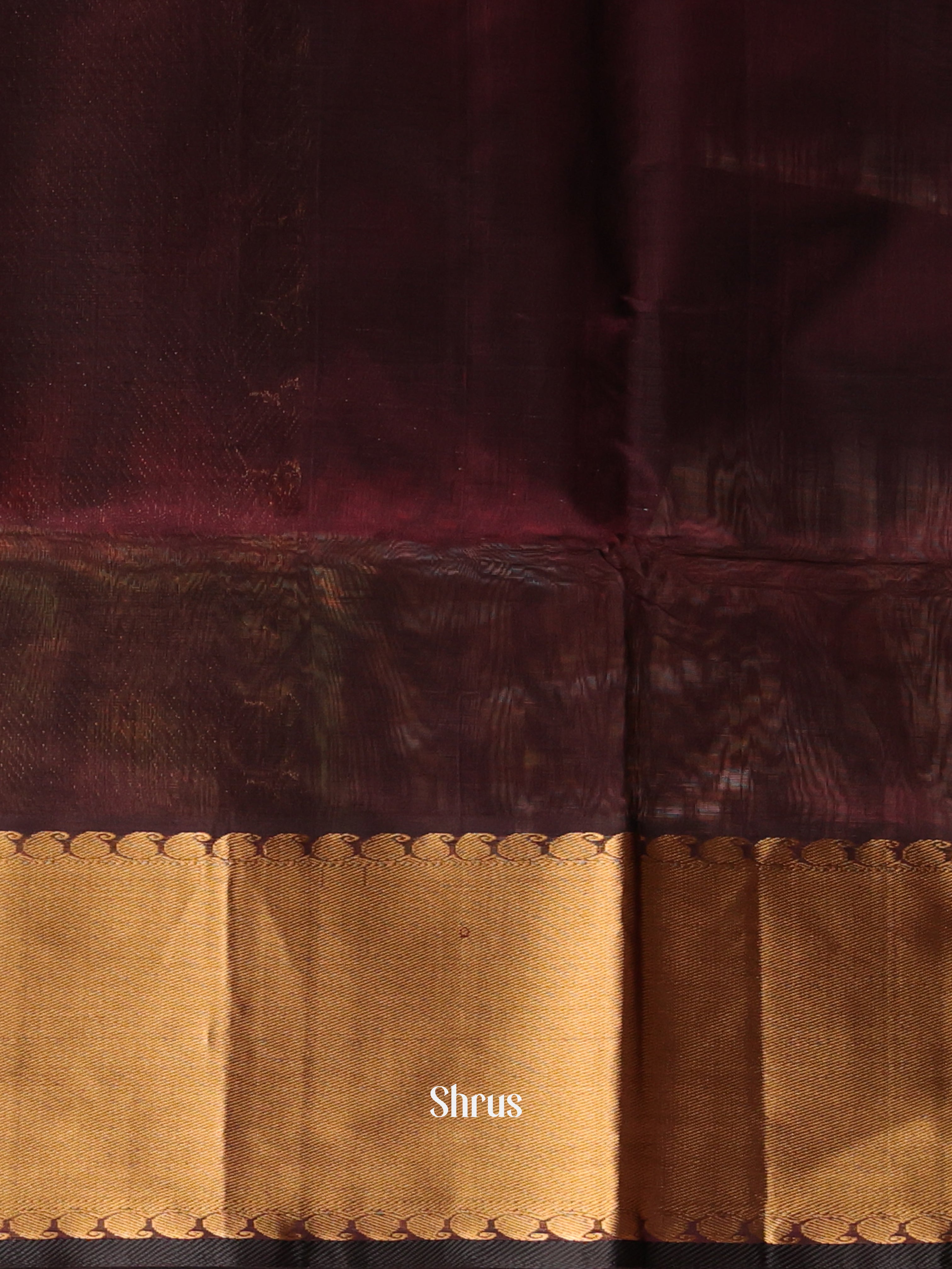 Brown(Single Tone) - Silk Cotton Saree - Shop on Shrus.com