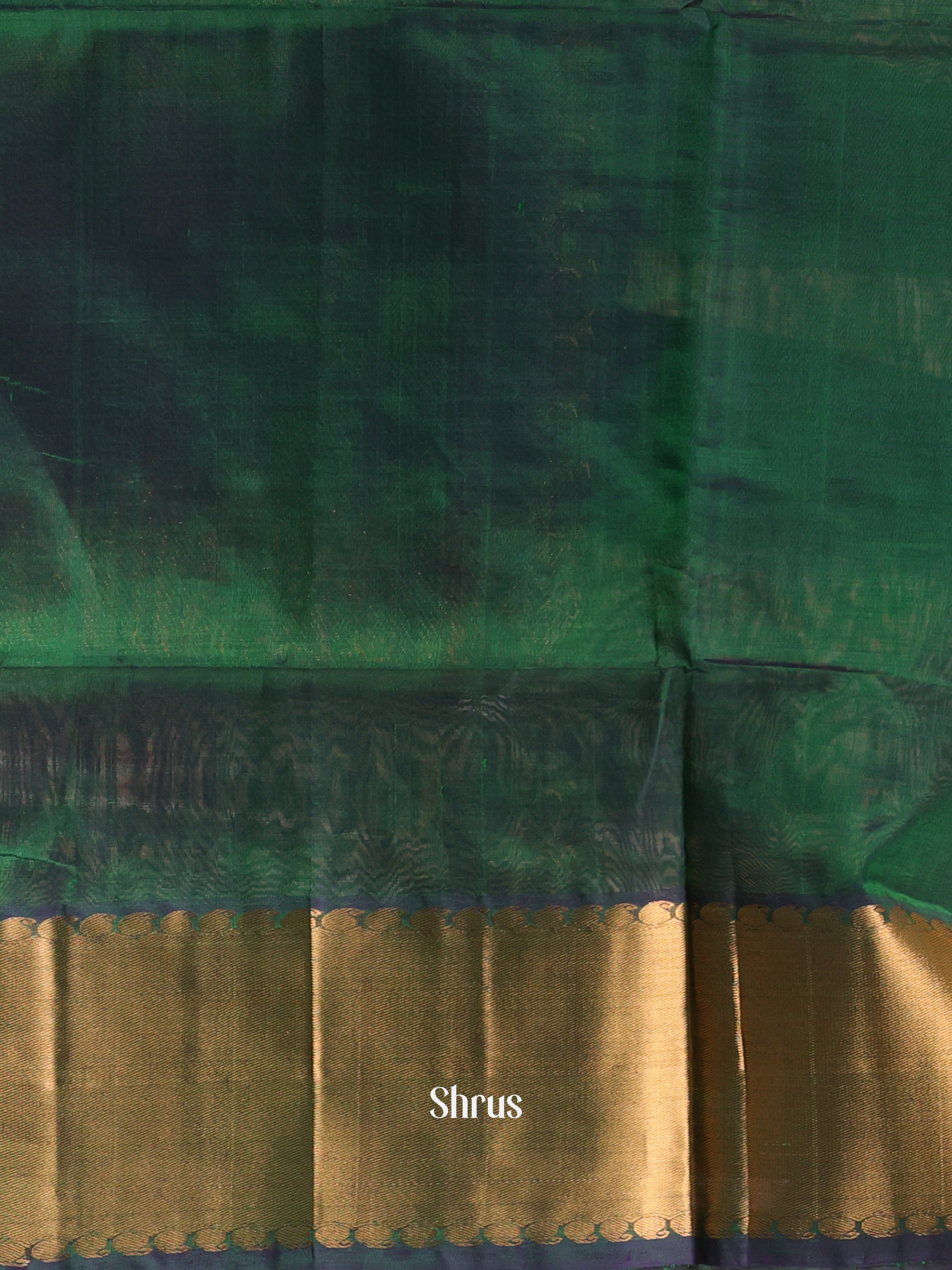 Green(Single Tone) - Silk Cotton Saree - Shop on Shrus.com