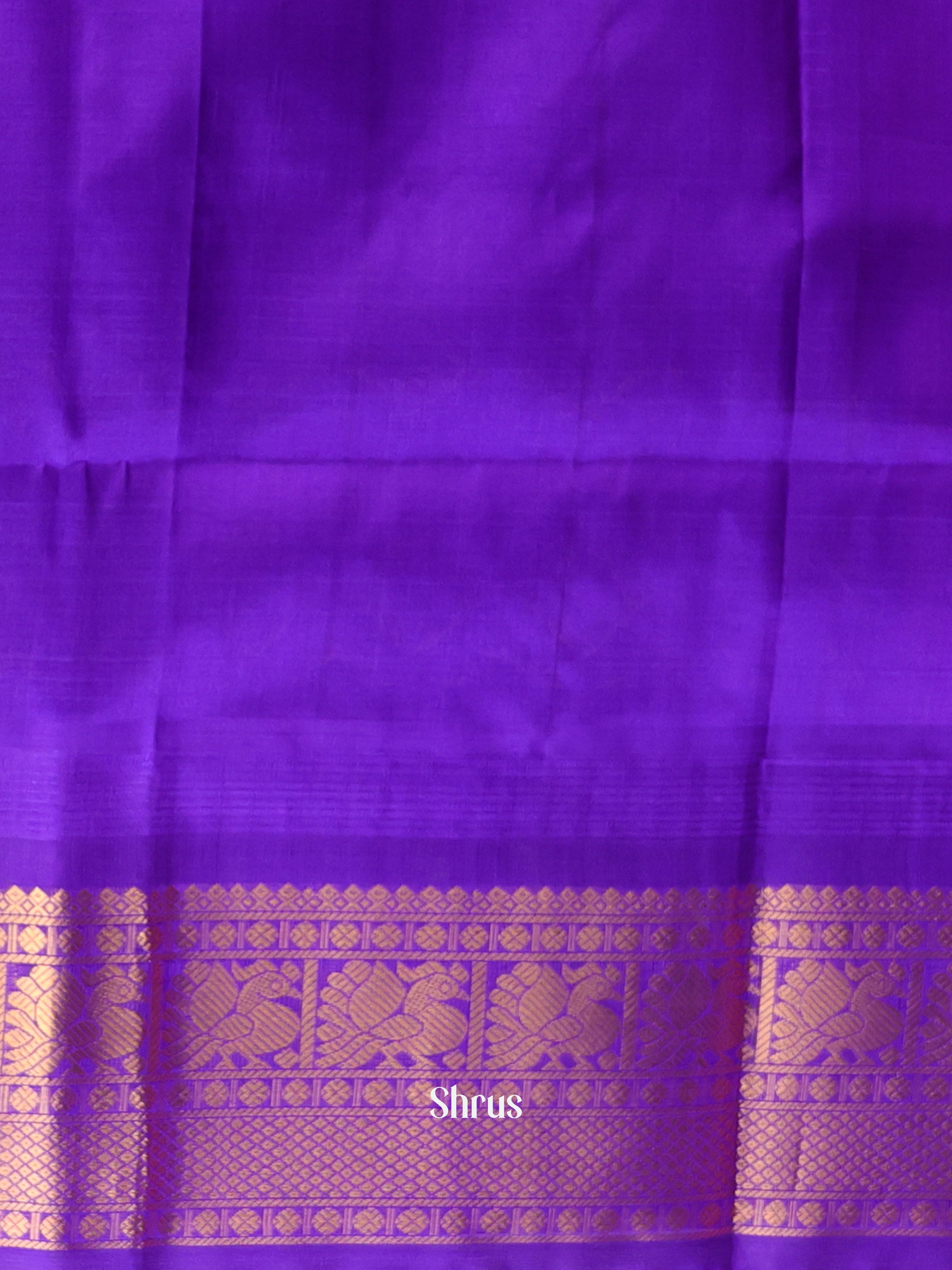 Pink & Violet- Soft Silk Saree - Shop on Shrus.com