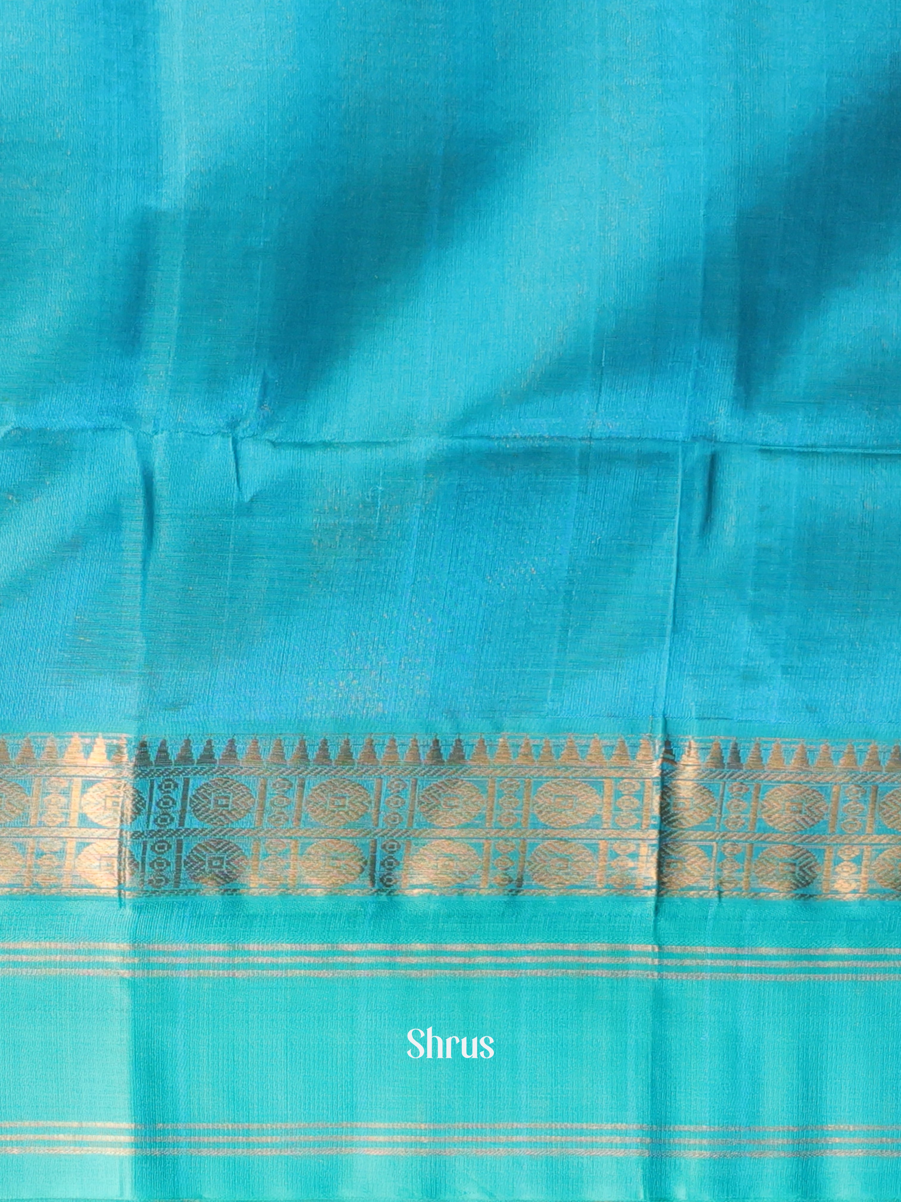 Violet & Blue - Silk Cotton Saree - Shop on Shrus.com