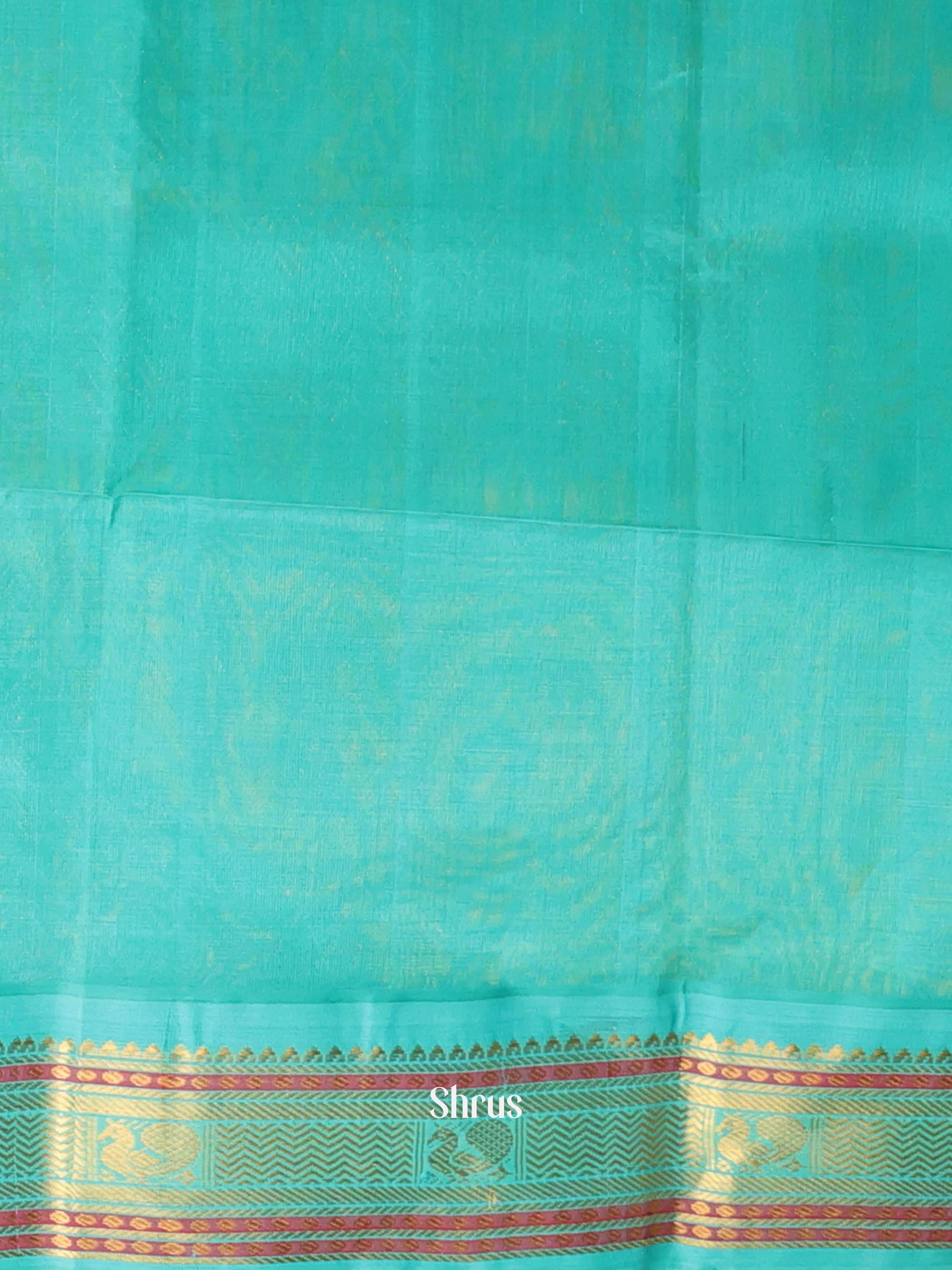 Yellow & Green - Silk Cotton Saree - Shop on Shrus.com