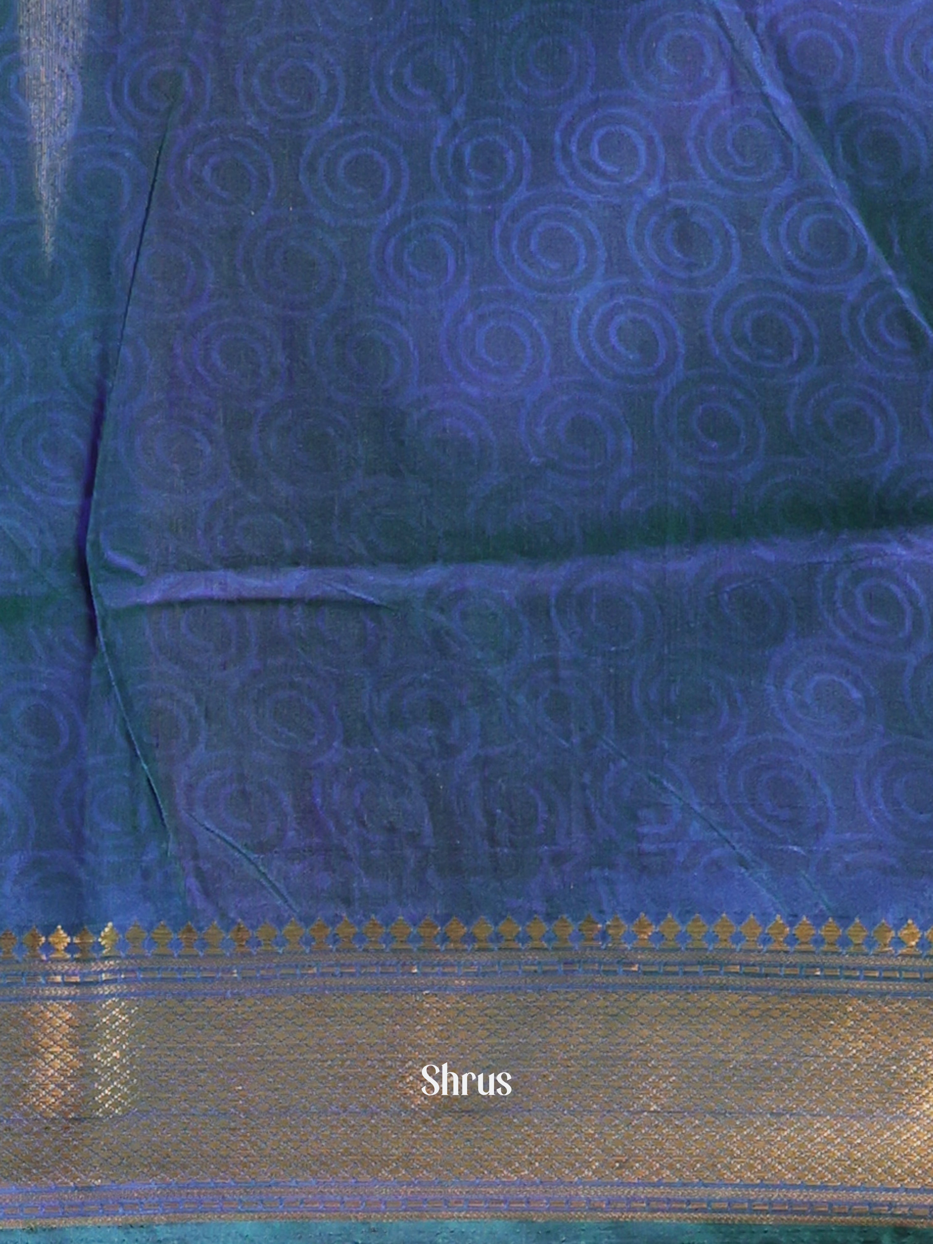 Teal & Blue - Semi Patola Saree - Shop on Shrus.com