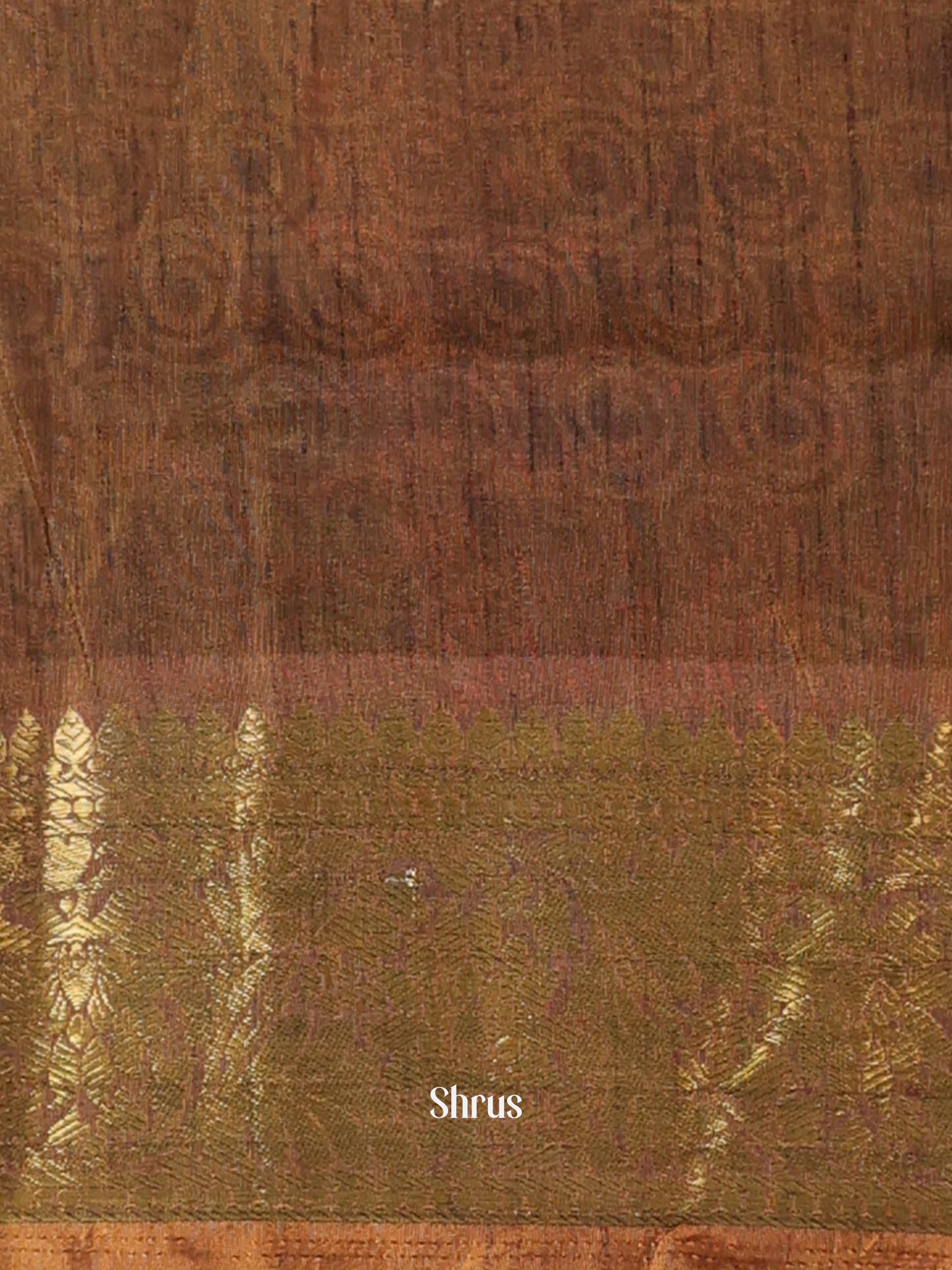 Mustard & Green - Semi Patola Saree - Shop on Shrus.com