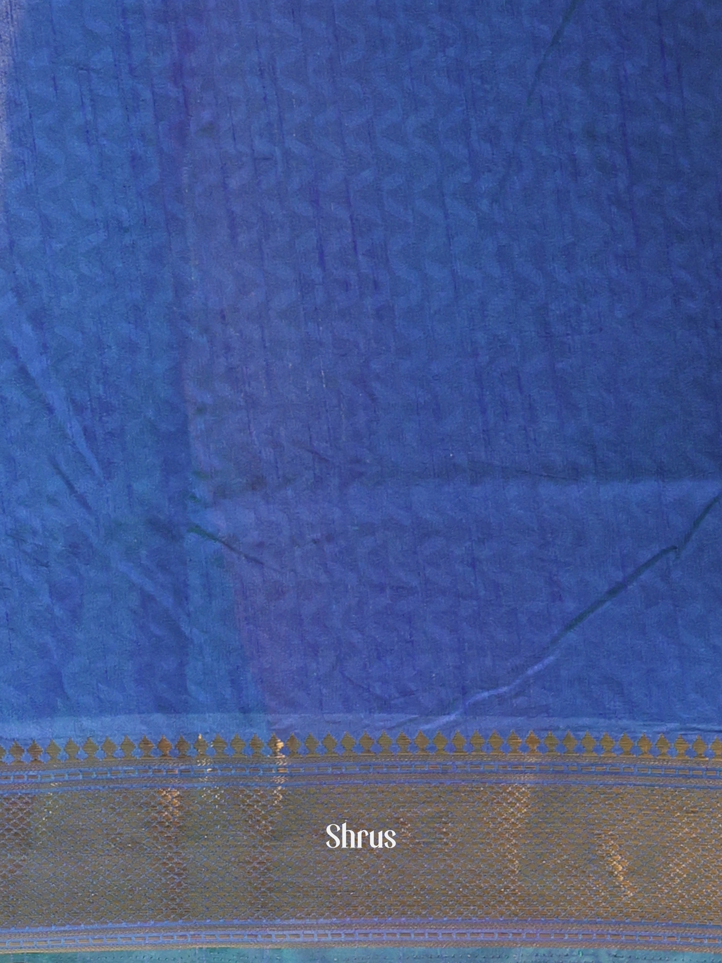 Green & Blue - Semi Patola Saree - Shop on Shrus.com