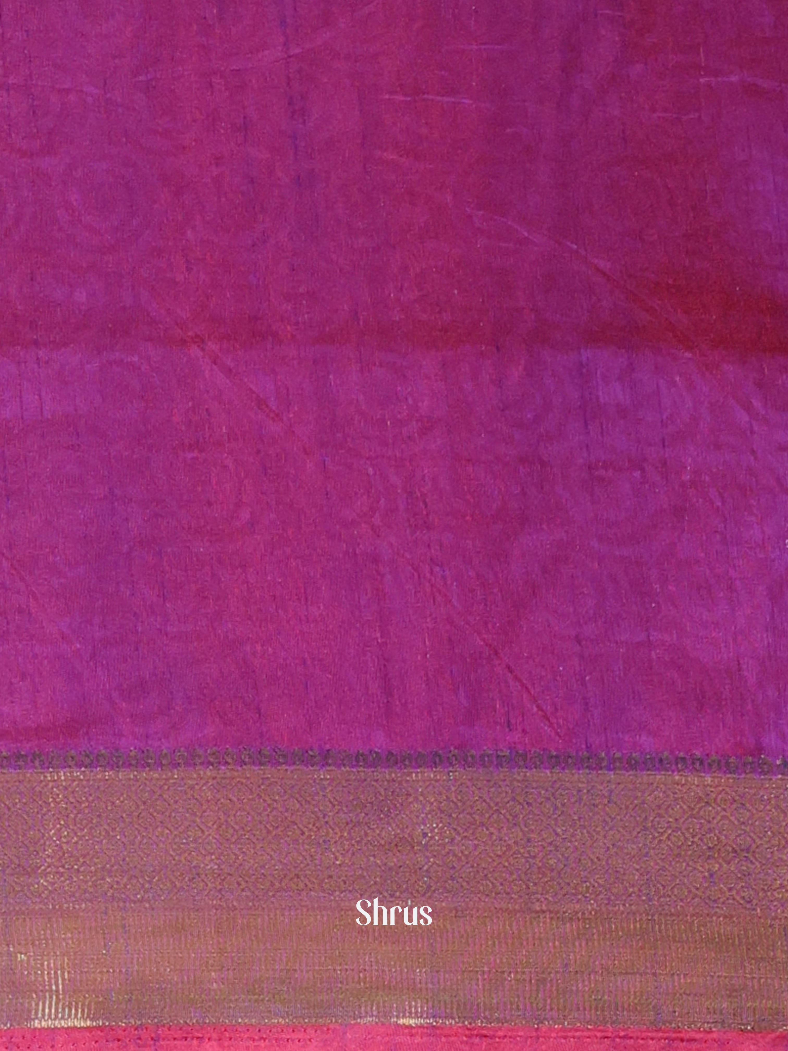 Pink & Purple - Semi Patola Saree - Shop on Shrus.com