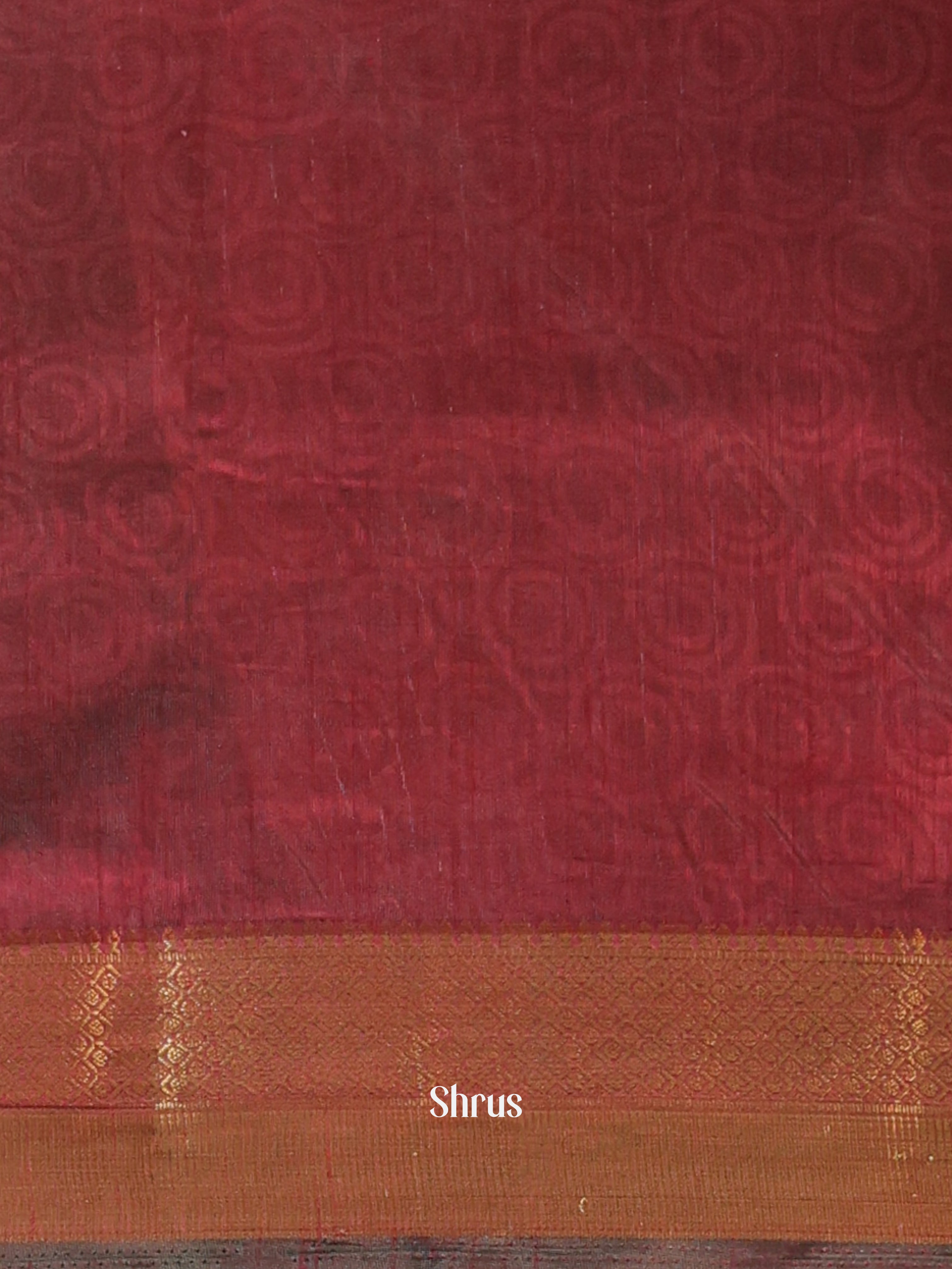Green & Brown - Semi Patola Saree - Shop on Shrus.com