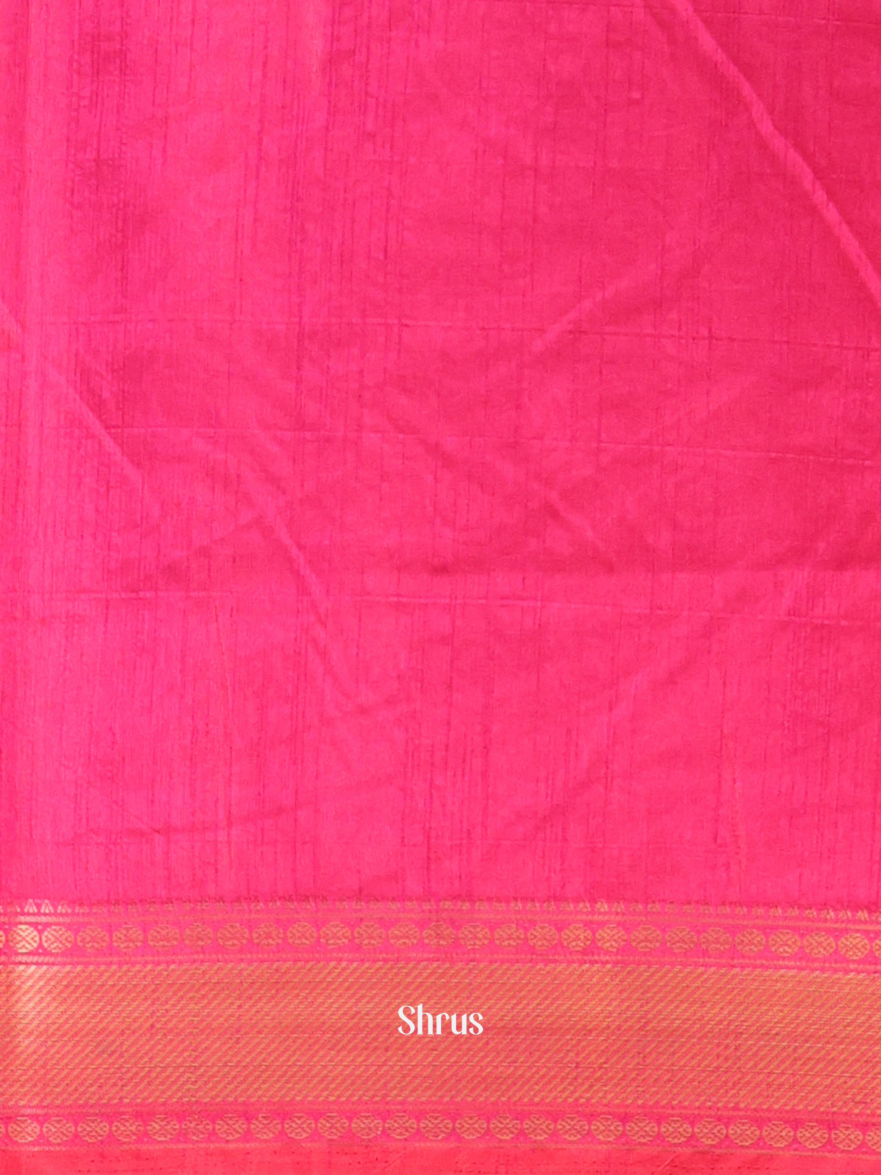 Purple & Pink - Semi Patola Saree - Shop on Shrus.com