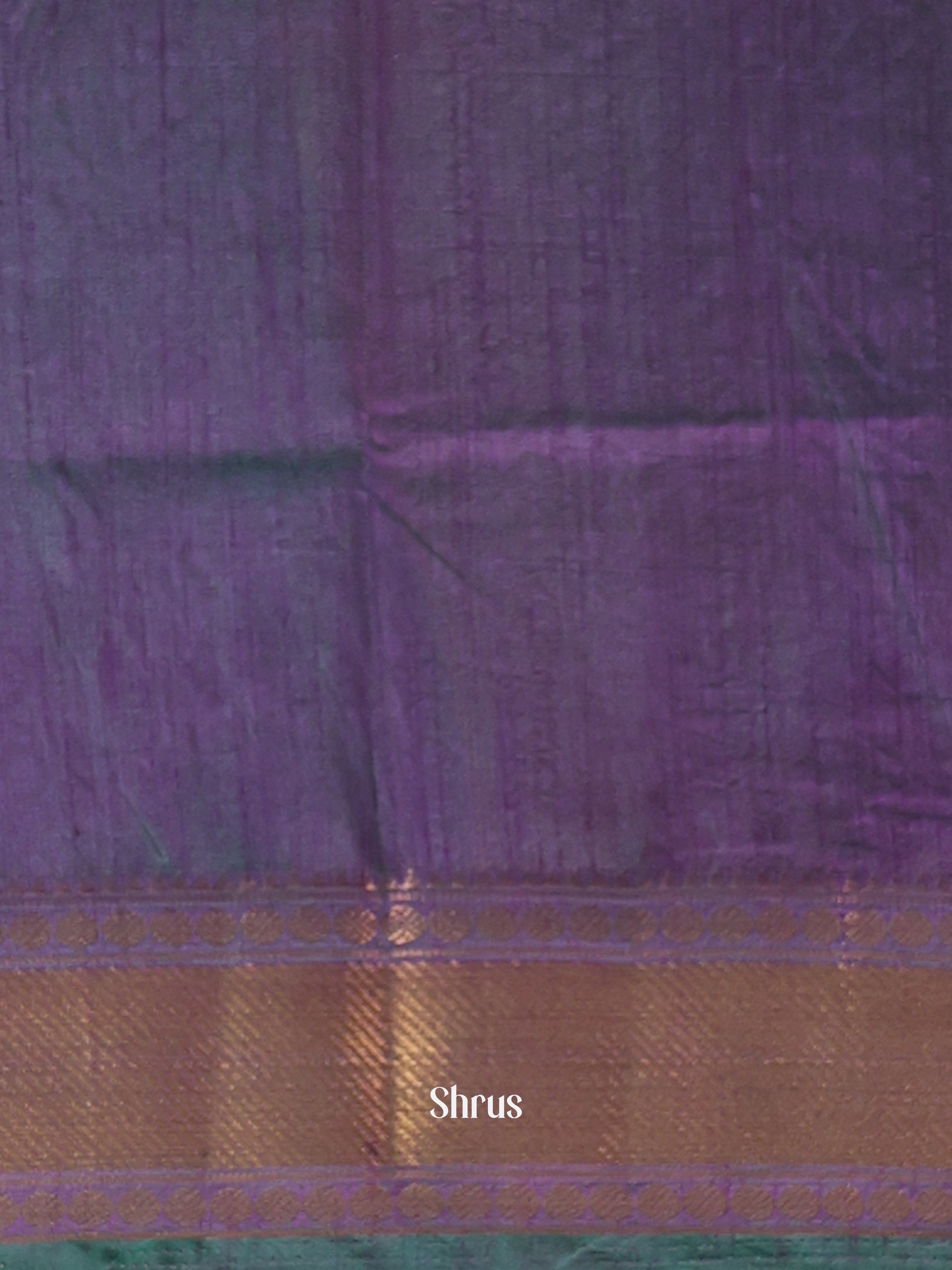 Blue & Purple - Semi Patola Saree - Shop on Shrus.com