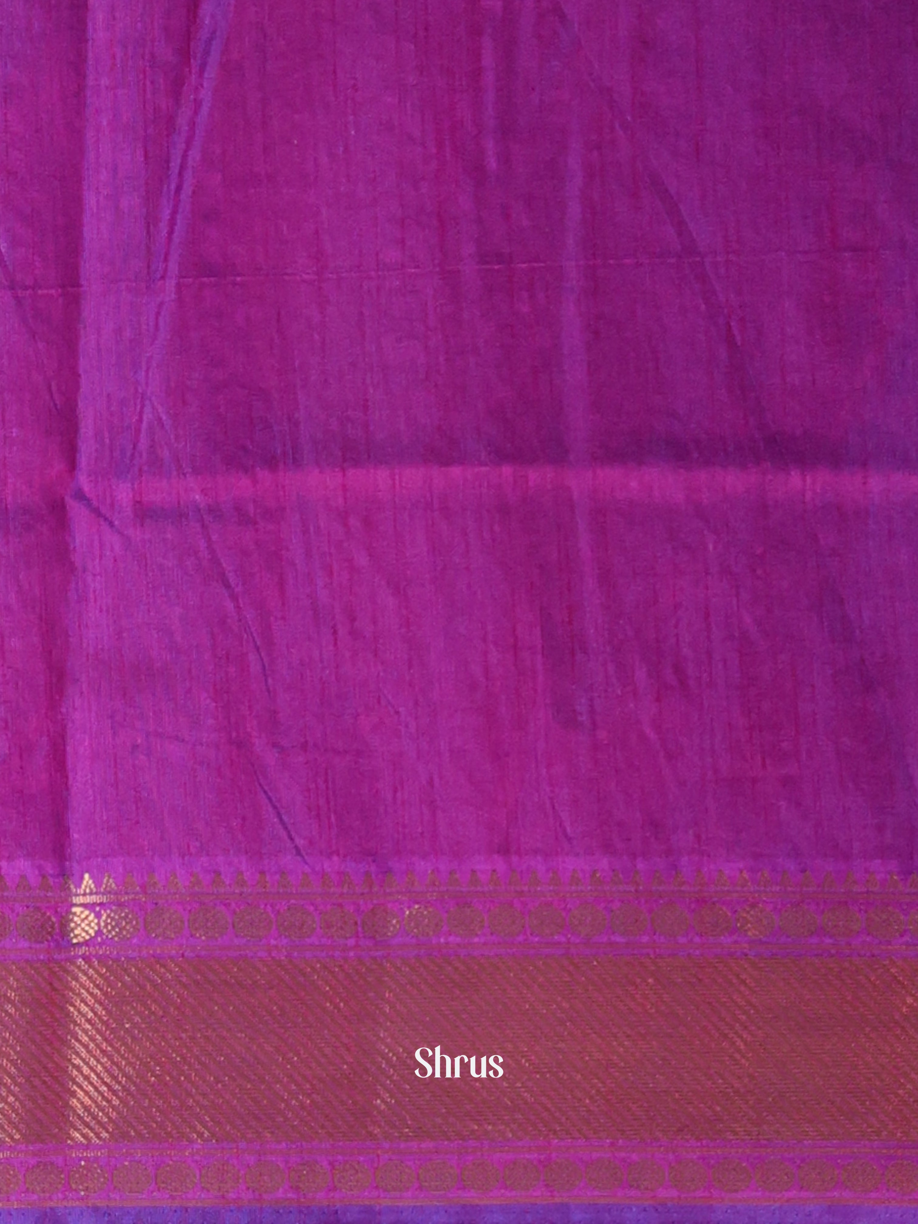 Blue & Purple - Semi Patola Saree - Shop on Shrus.com