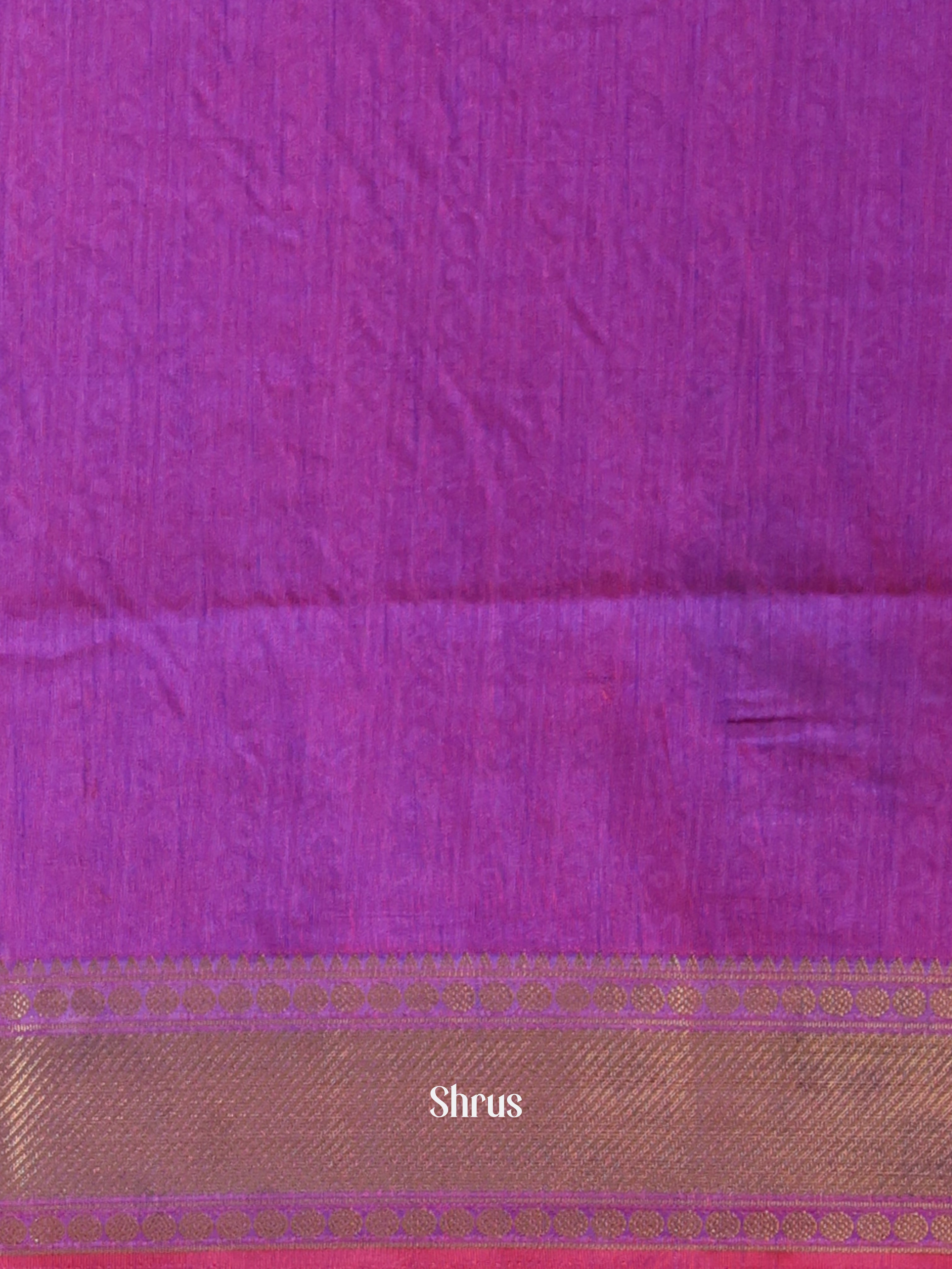 Pink & Purple - Semi Patola Saree - Shop on Shrus.com