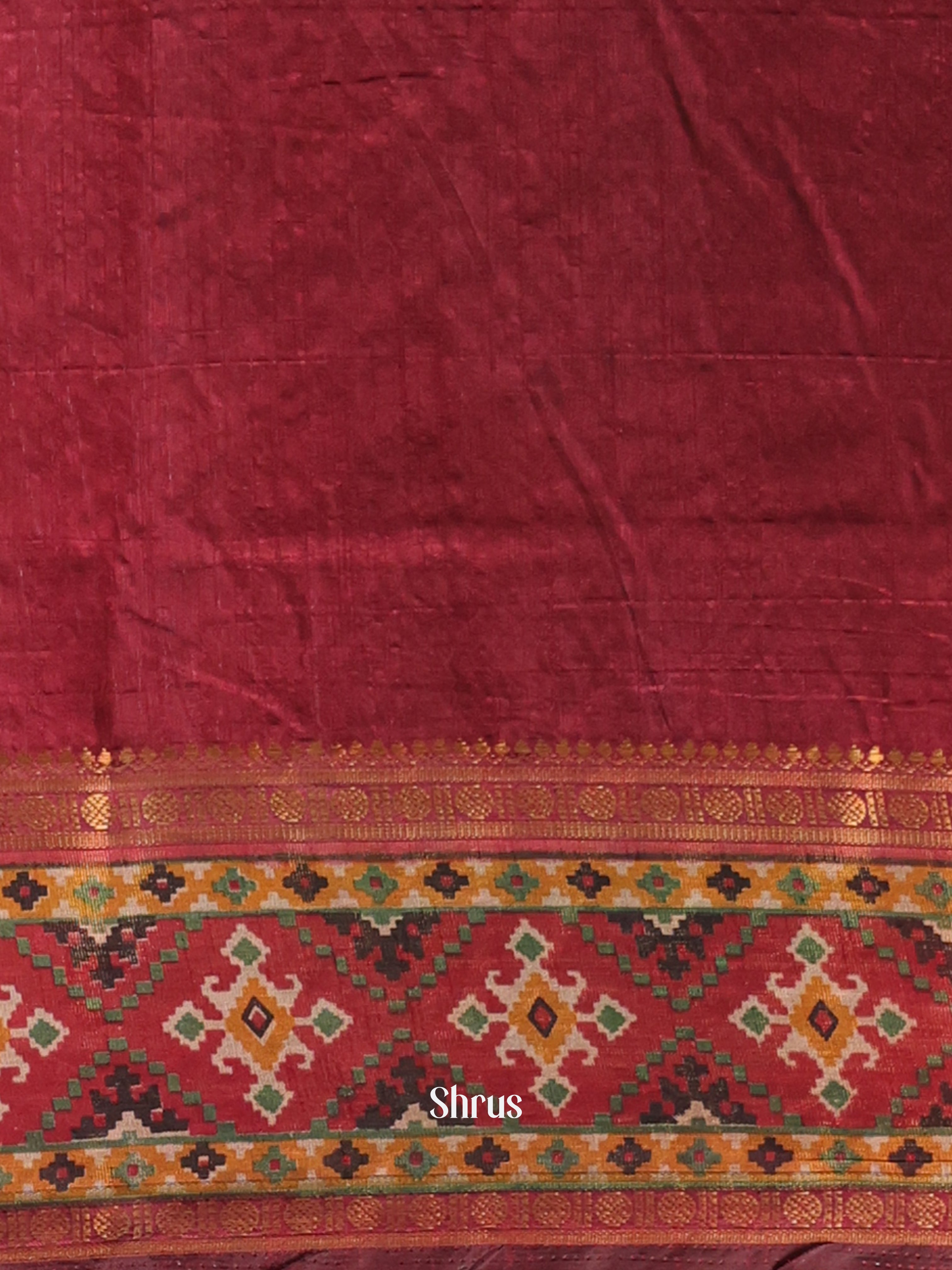 Black & Brown - Semi Patola Saree - Shop on Shrus.com