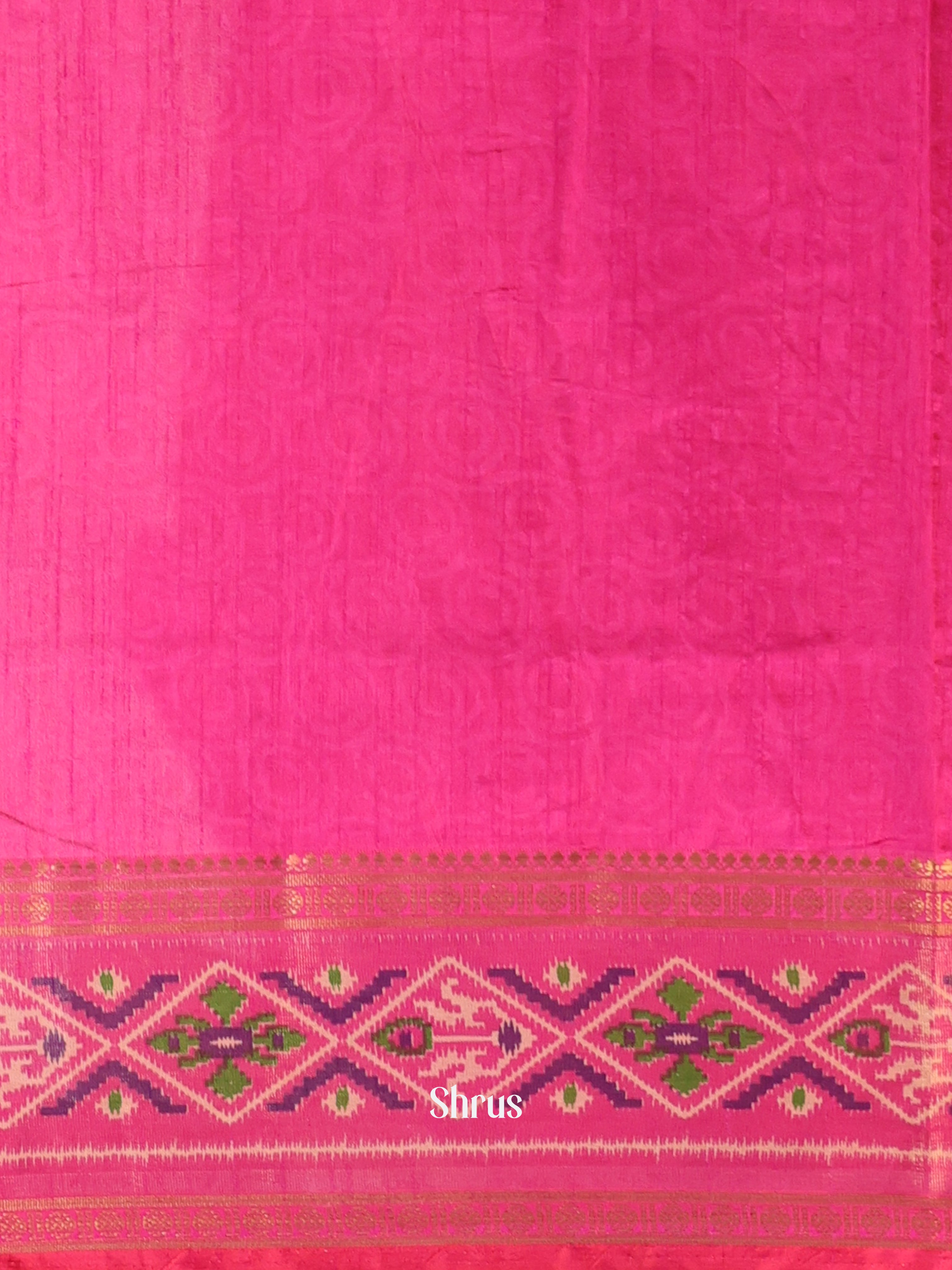 Purple & Pink - Semi Patola Saree - Shop on Shrus.com