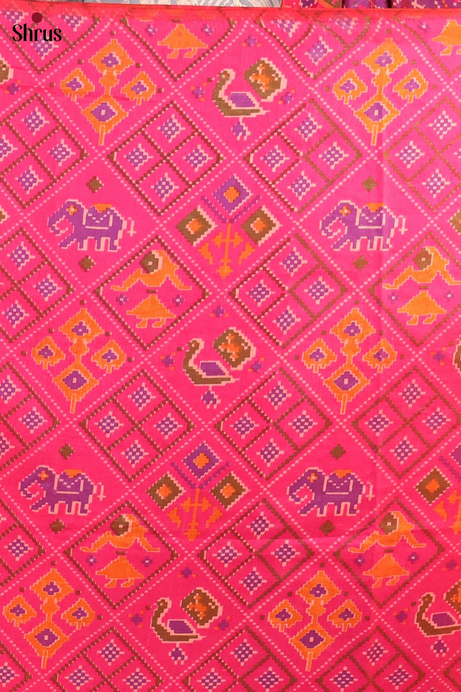 Pink & Purple - Semi patola salwar - Shop on Shrus.com