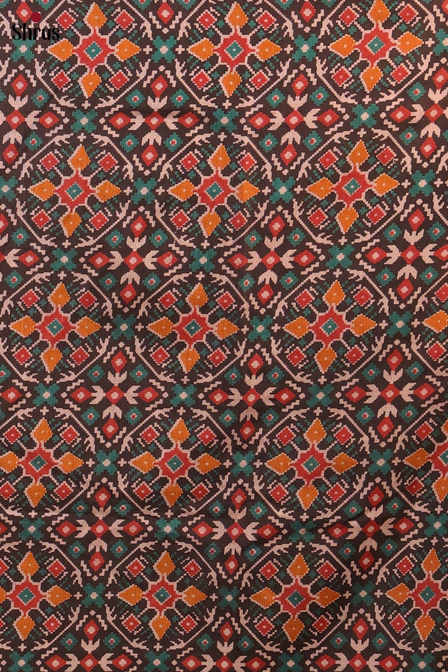 Black & Maroon- Semi patola salwar - Shop on Shrus.com