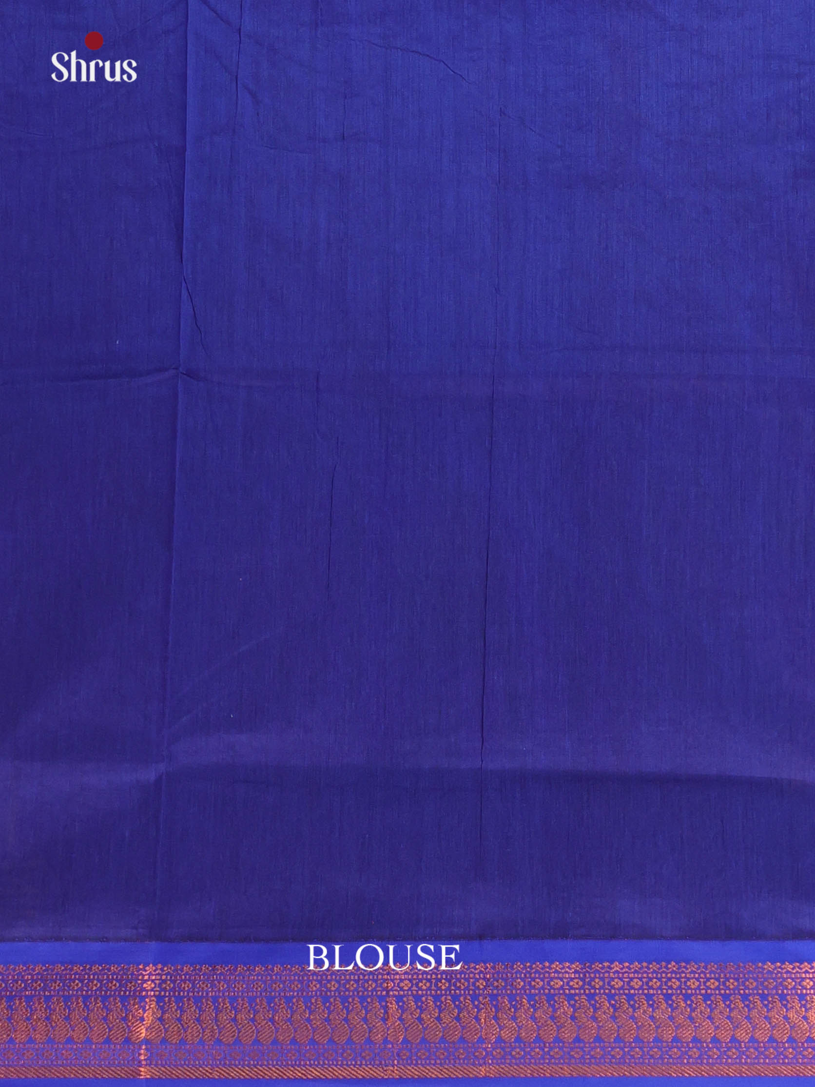 Maroon & Blue - Kalyani Cotton Saree - Shop on Shrus.com