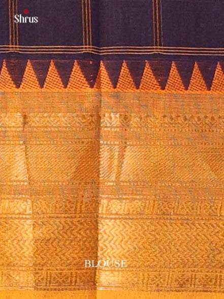 Violet & Mustard- Chettinad Cotton Saree - Shop on Shrus.com