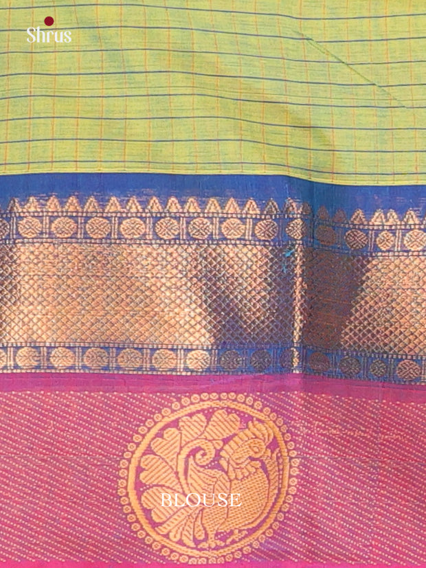 Green & Pink - Chettinad Cotton Saree - Shop on Shrus.com