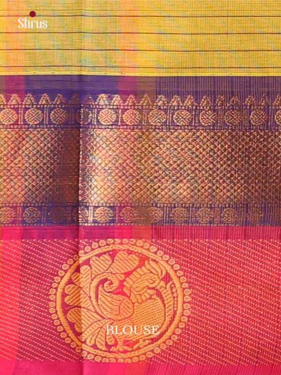 Green & Pink- Chettinad Cotton Saree - Shop on Shrus.com